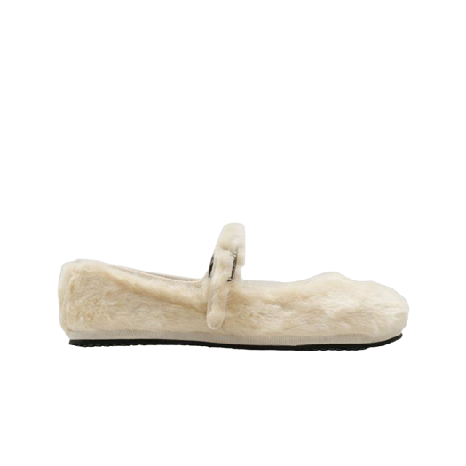 FTMJ-NY-TD-WHX (W) Drogheria Crivellini Tabi Mary Jane Nylon Teddy White