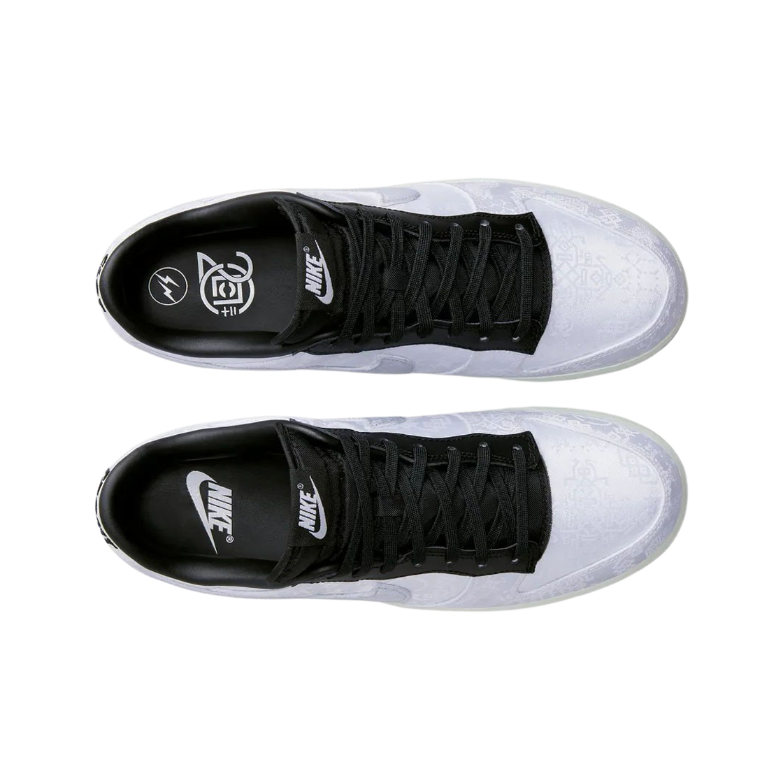 FN0315-110 Nike x Clot x Fragment Dunk Low Black and White - #2