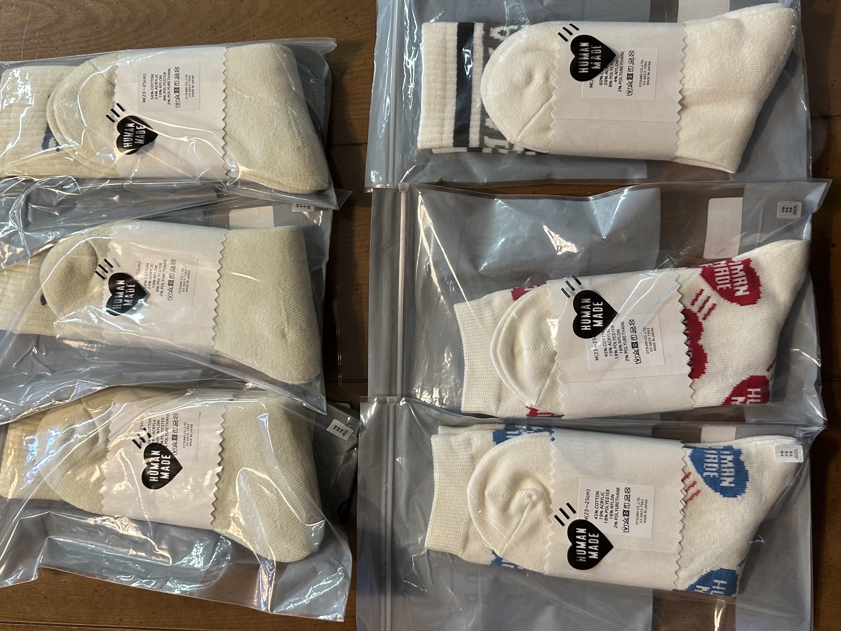Human Made HM Logo Socks White, Human Made Skater Socks Black 착용 스타일 - 2