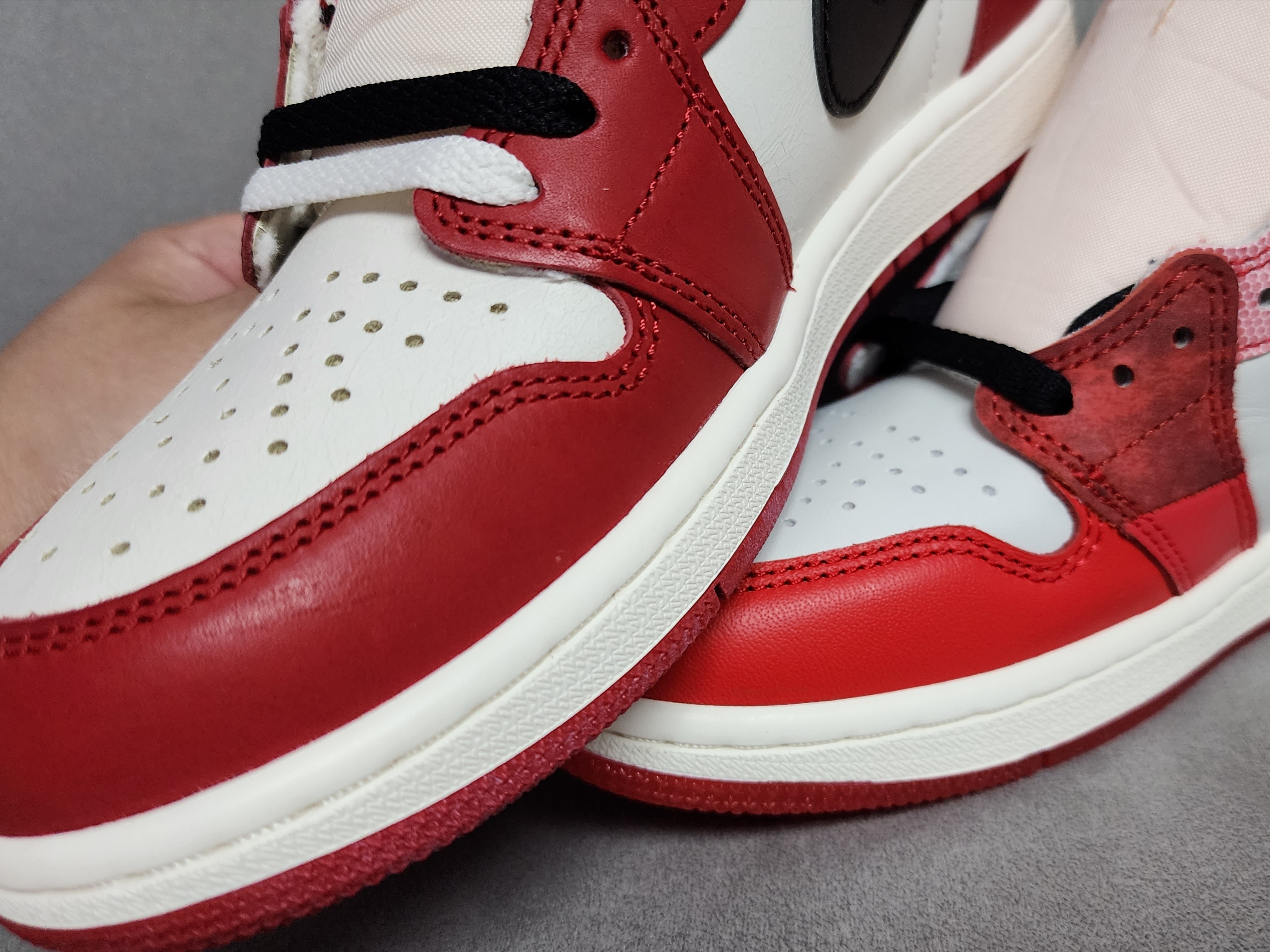 Jordan 1 Retro High Spider-Man Next Chapter, Jordan 1 Retro High OG Chicago 2022 착용 스타일 - 4