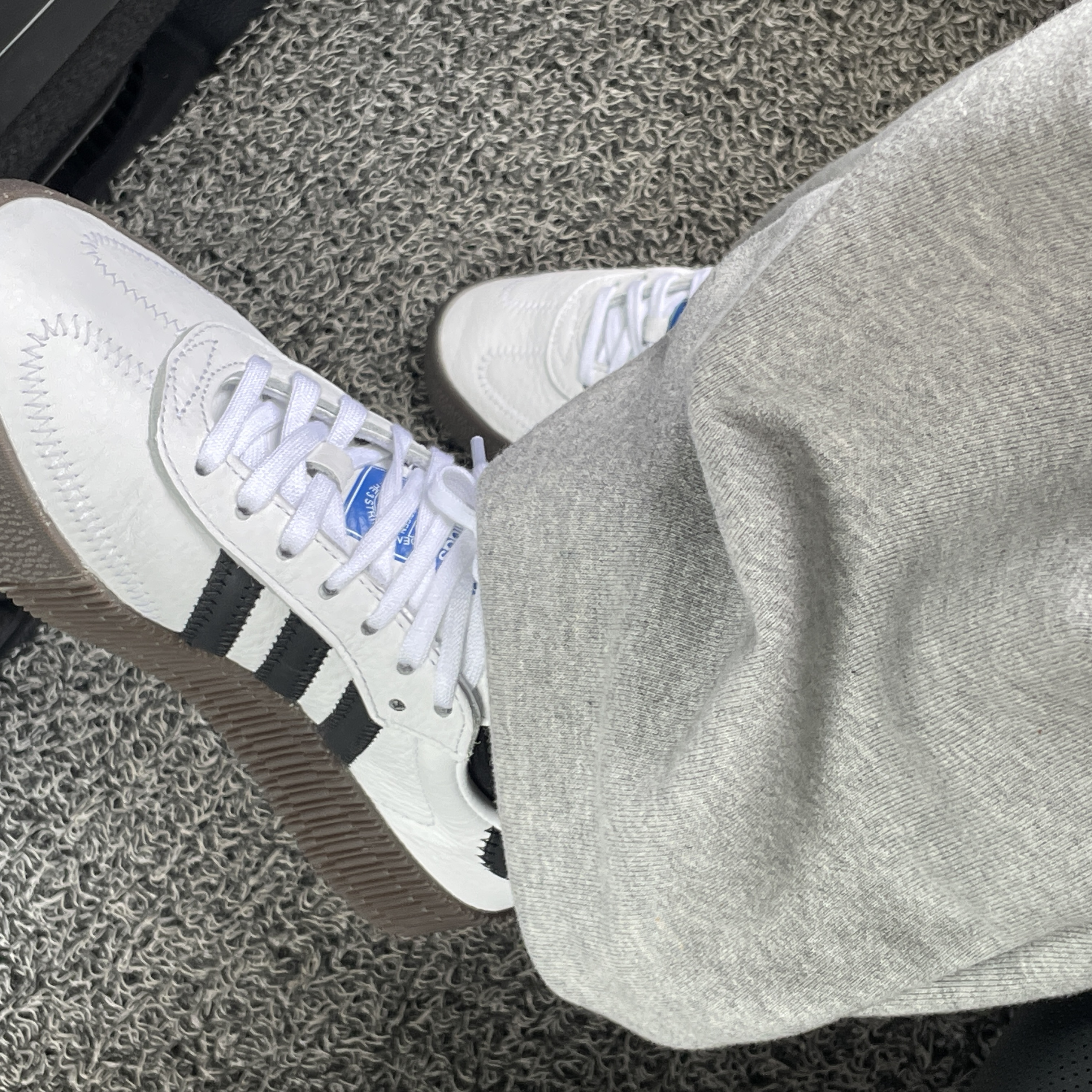 (W) Adidas Sambarose White Black Gum 착용 스타일