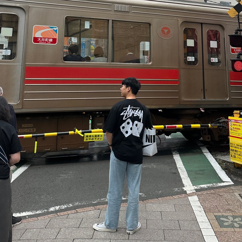 Stussy Dice Pigment Dyed T-Shirt Black 2023 착용 스타일
