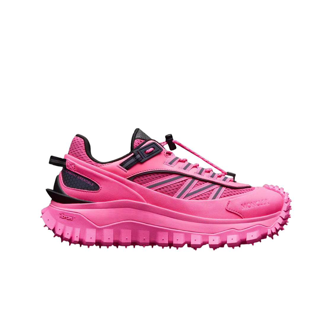 (W) 몽클레르 트레일그립 트레이너 블랙 핑크 - 23SS((W) Moncler Trailgrip Trainers Black Pink- 23SS) - 1