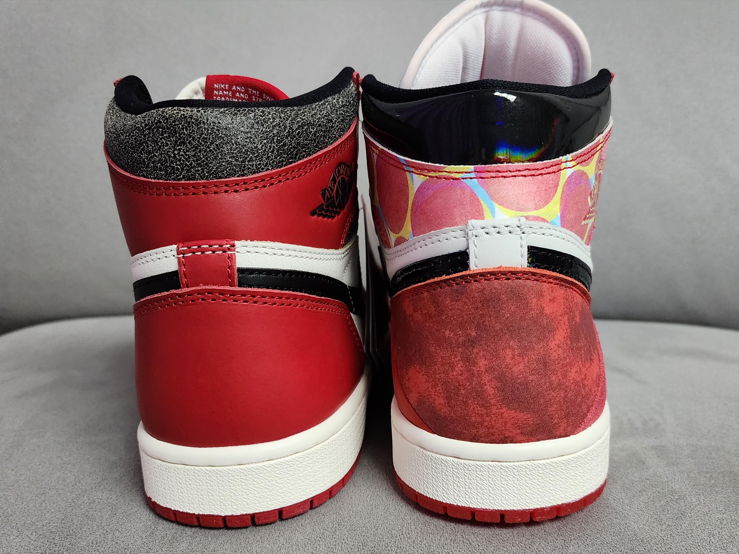 Jordan 1 Retro High Spider-Man Next Chapter, Jordan 1 Retro High OG Chicago 2022 착용 스타일 - 3