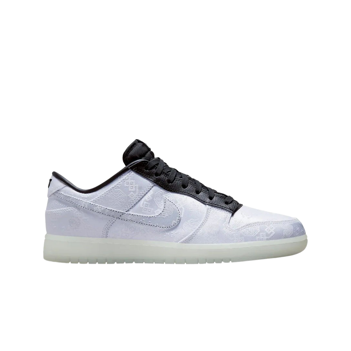 FN0315-110 Nike x Clot x Fragment Dunk Low Black and White - 대표 이미지 #1