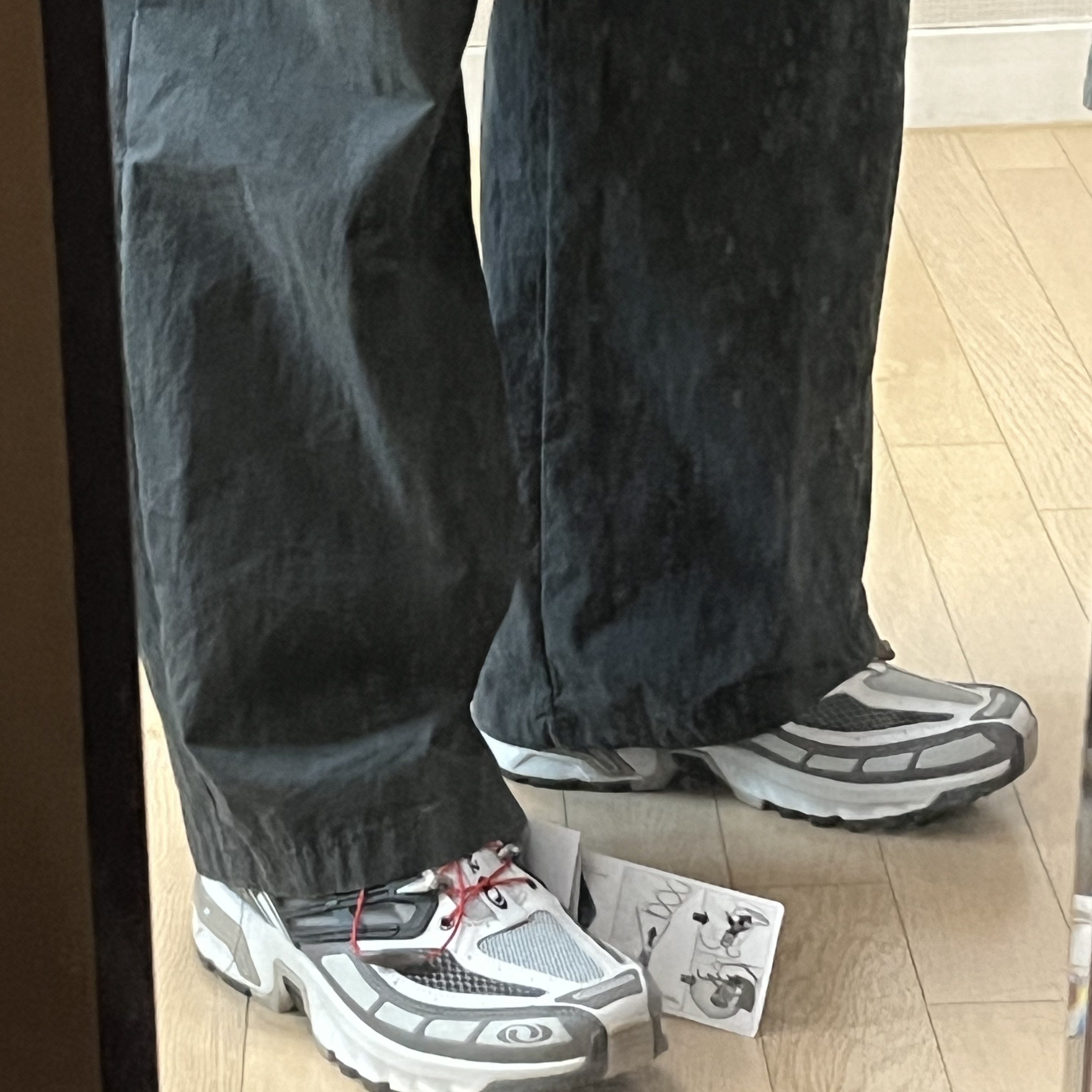 Salomon ACS Pro Beluga Vintage Khaki 착용 스타일