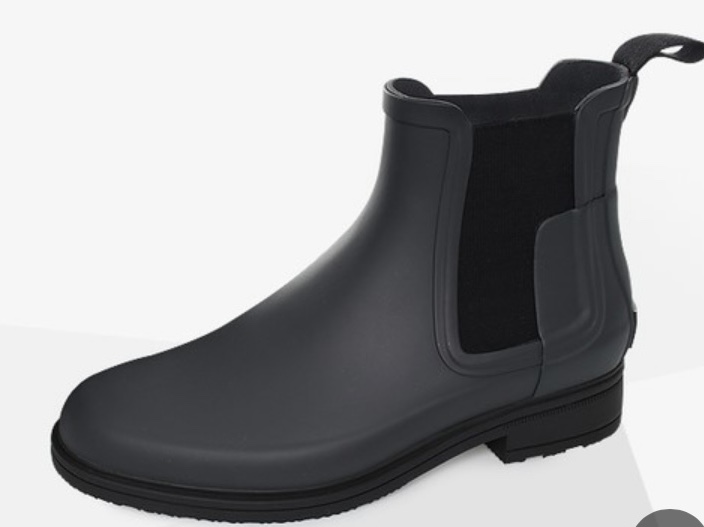 Hunter Commando Chelsea Boots Black 착용 스타일