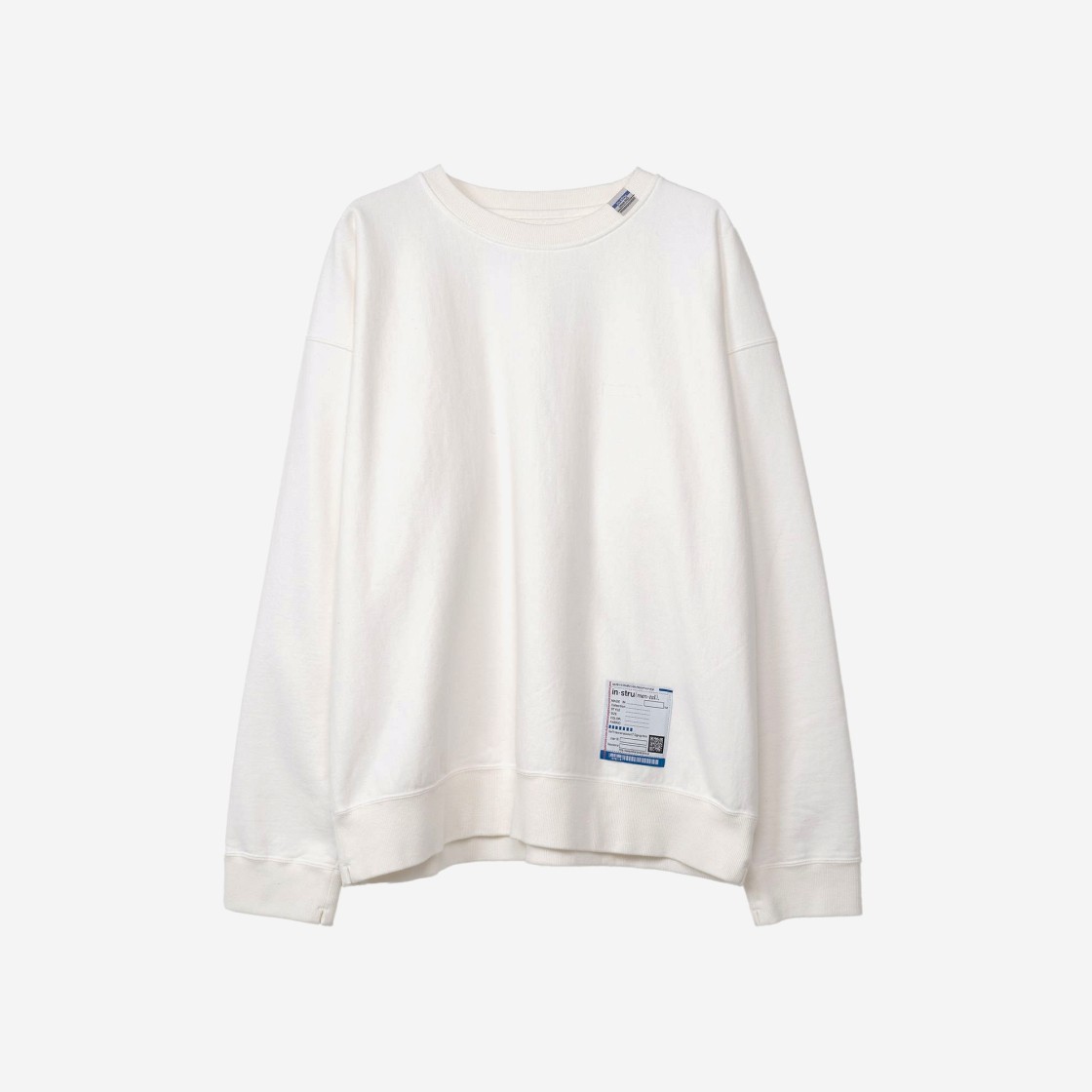 Maison Mihara Yasuhiro Instrumental Embroidery Pullover White 상세 이미지 1