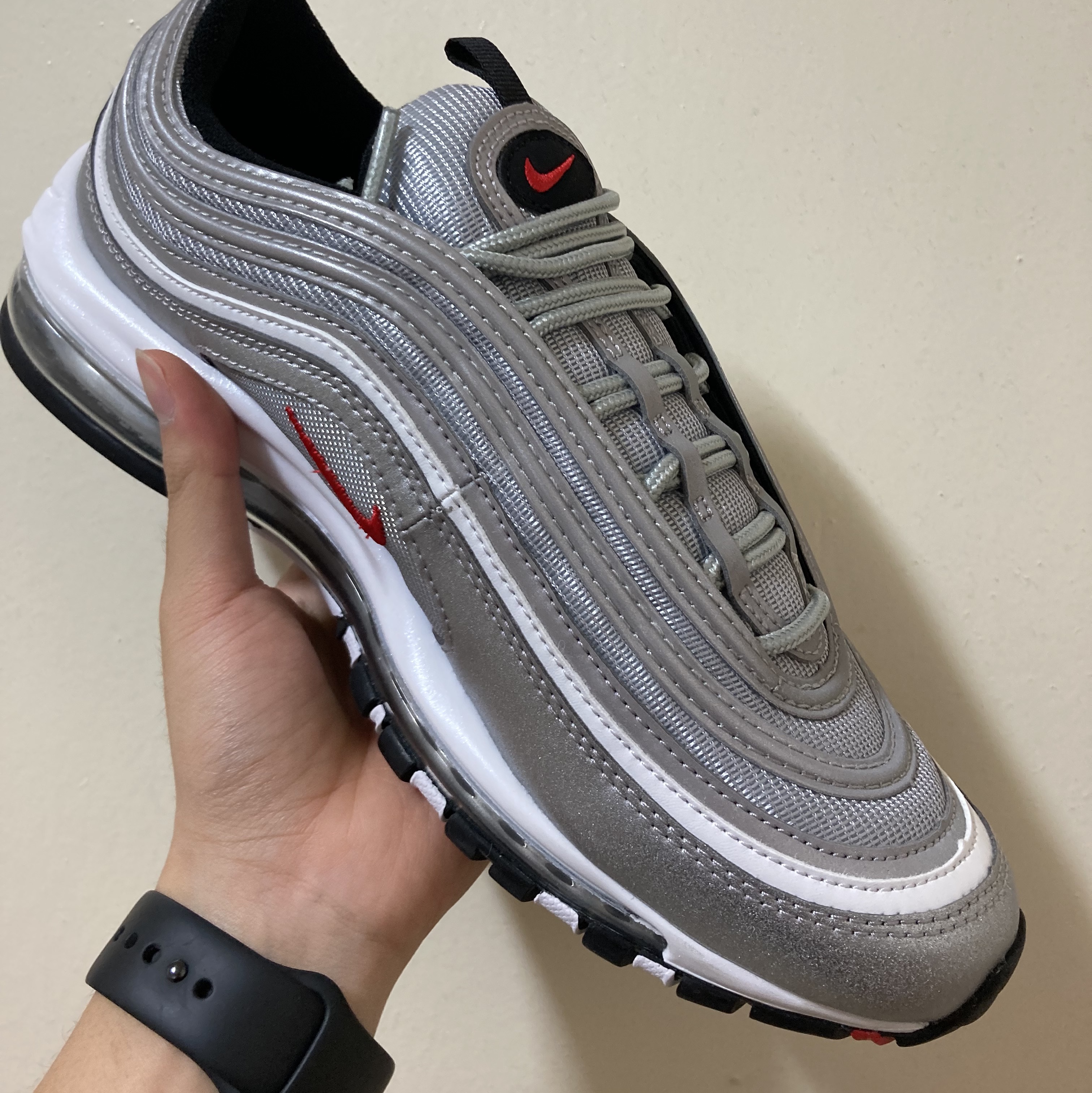 Nike Air Max 97 OG Silver Bullet 2022 착용 스타일 - 1