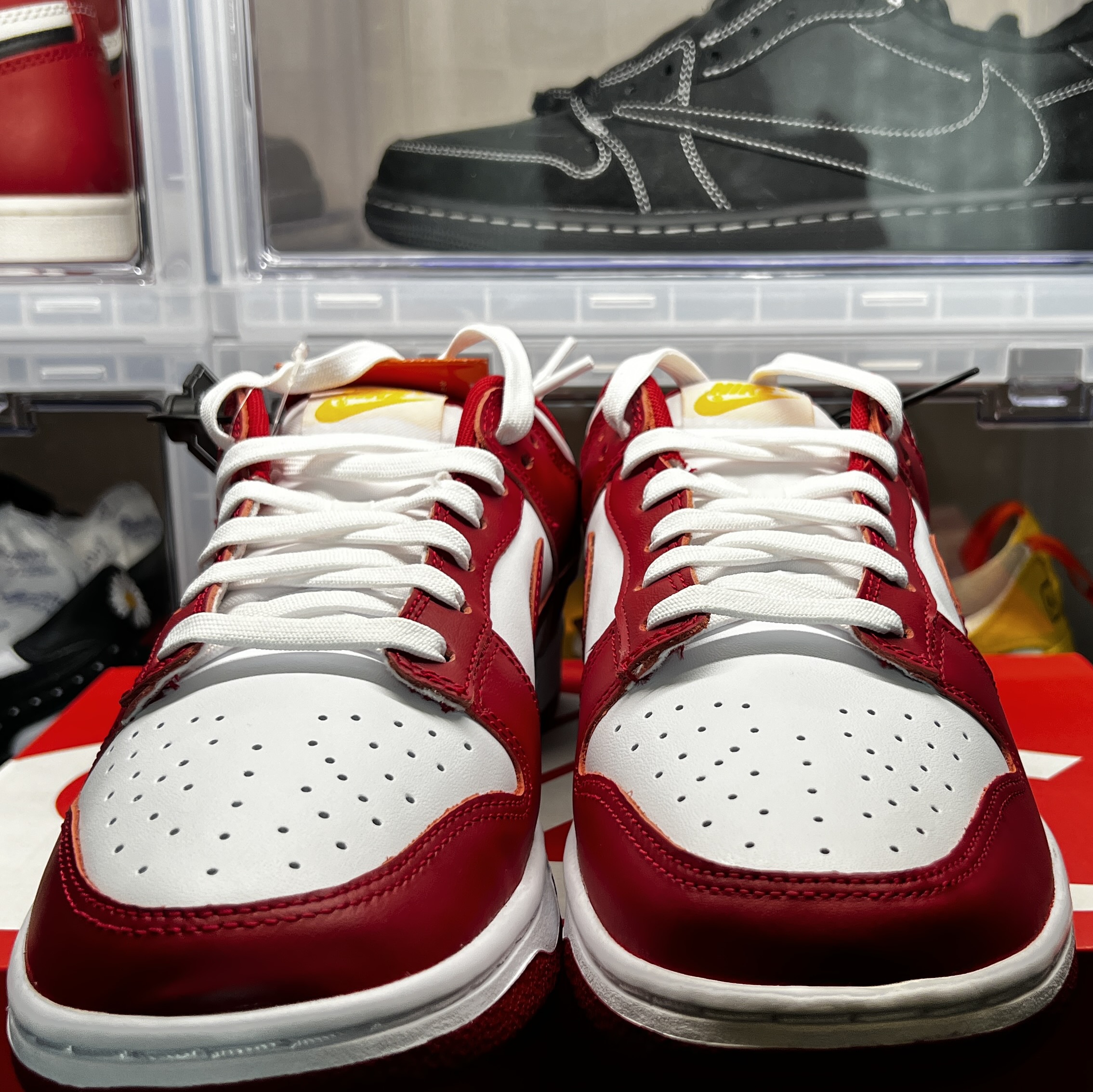 Nike Dunk Low Retro Gym Red 착용 스타일 - 1