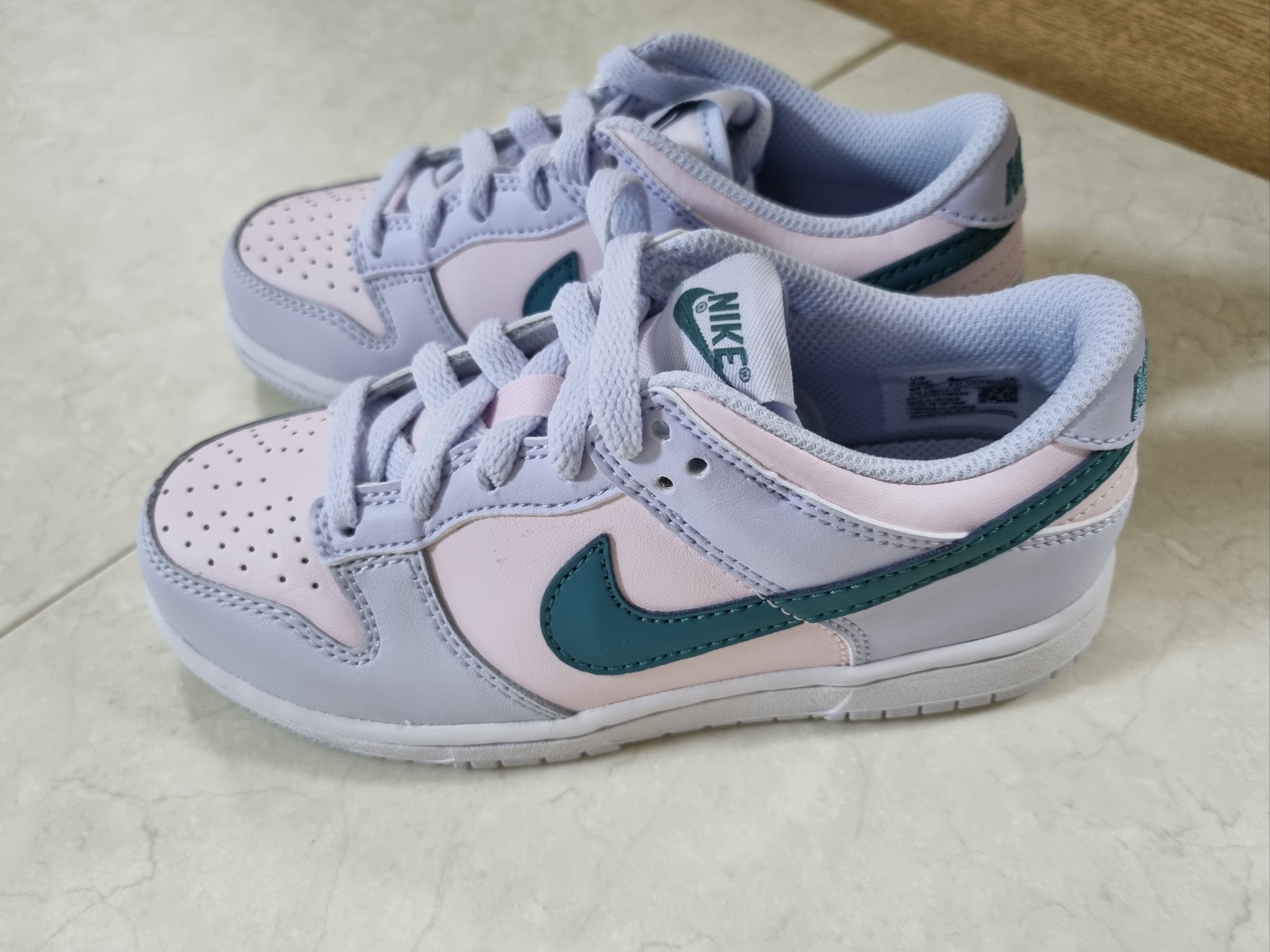 (PS) Nike Dunk Low Football Grey Mineral Teal 착용 스타일