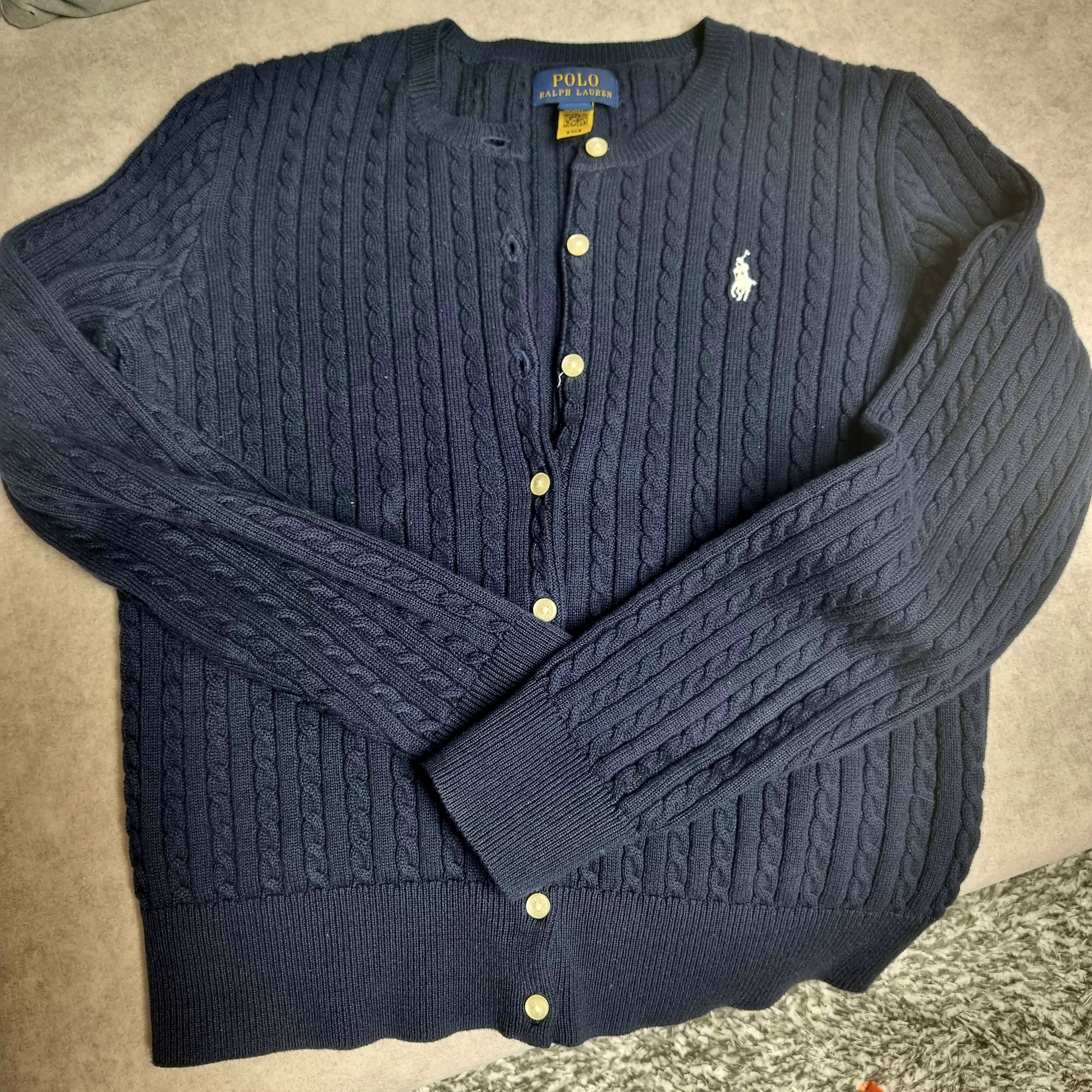 [30% 적립] Polo Ralph Lauren Children Mini Cable Cotton Cardigan Hunter Navy 착용 스타일