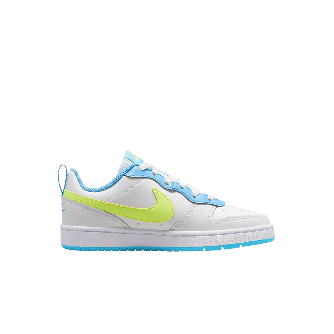 (GS) 나이키 코트 버로우 2 서밋 화이트 발틱 블루((GS) Nike Court Borough 2 Summit White Baltic Blue)