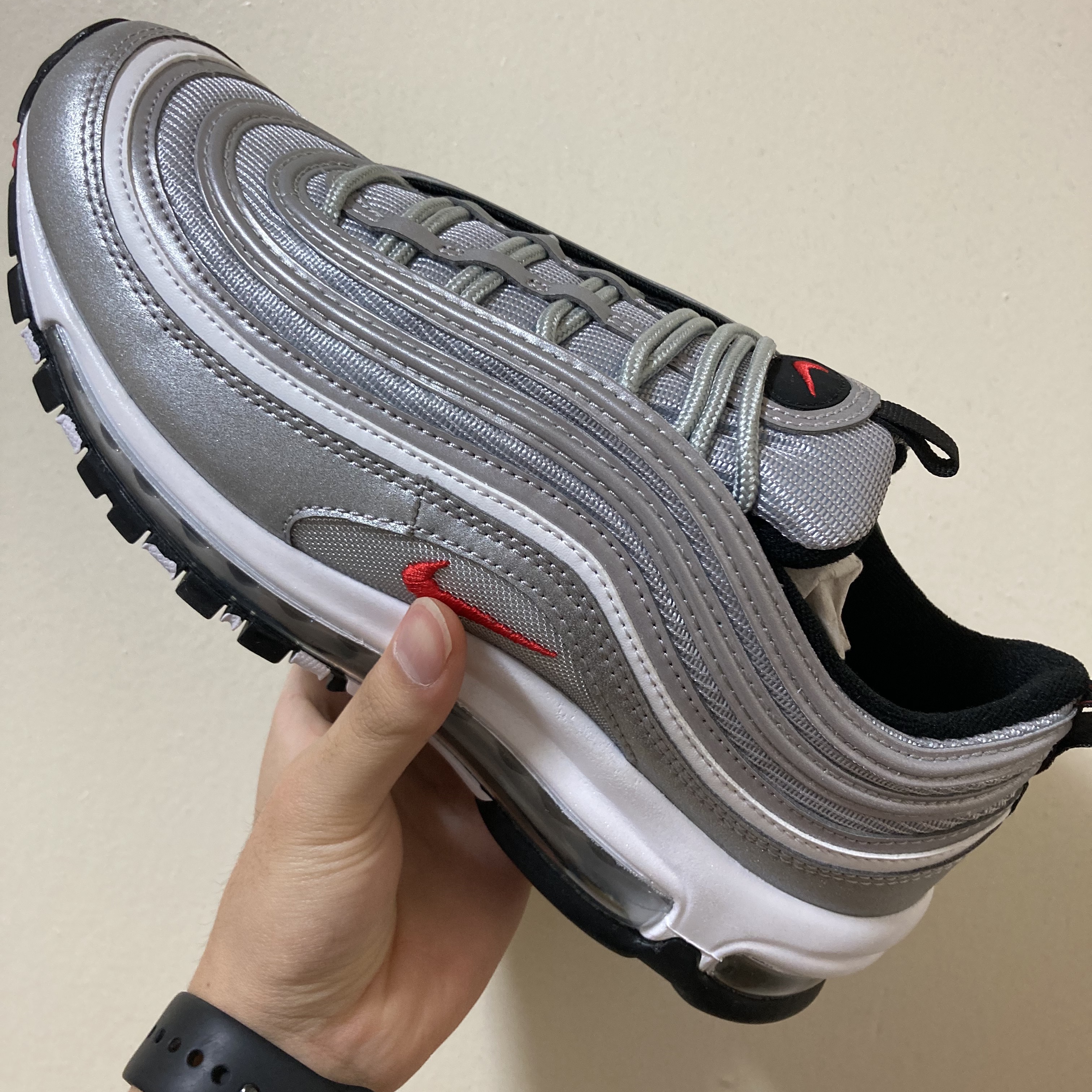 Nike Air Max 97 OG Silver Bullet 2022 착용 스타일 - 2