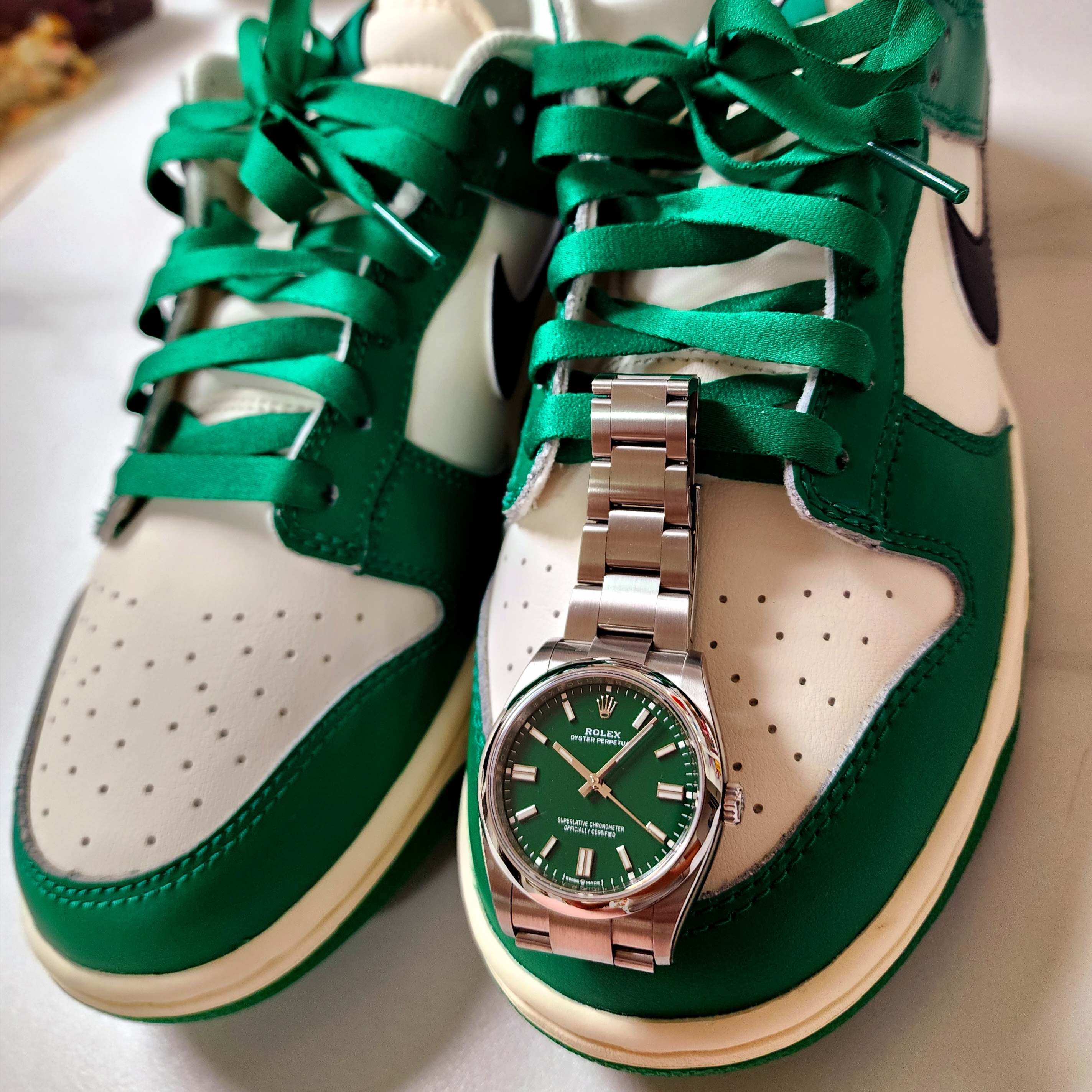 Nike Dunk Low Retro SE Jackpot Malachite 착용 스타일