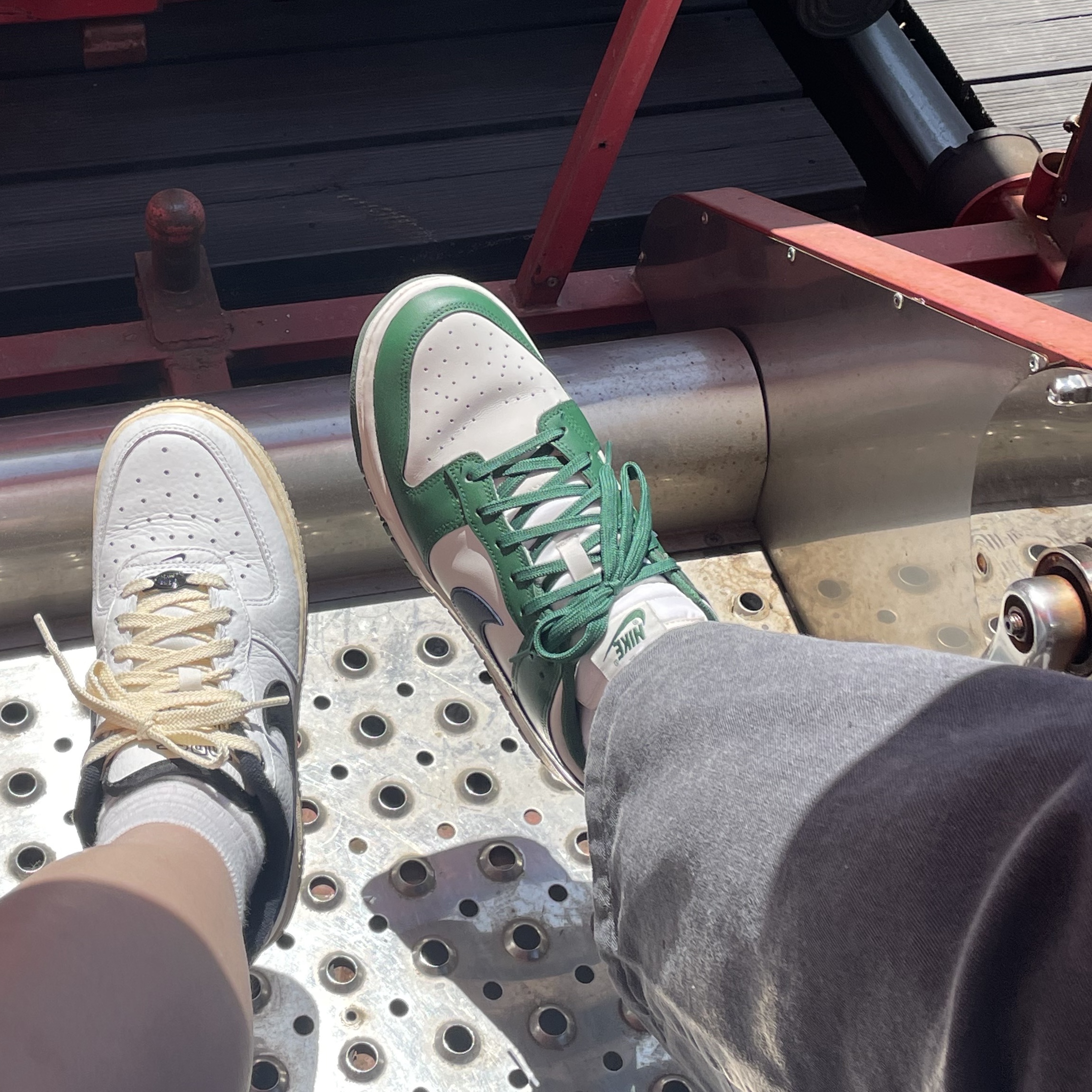 (W) Nike Dunk Low Gorge Green 착용 스타일