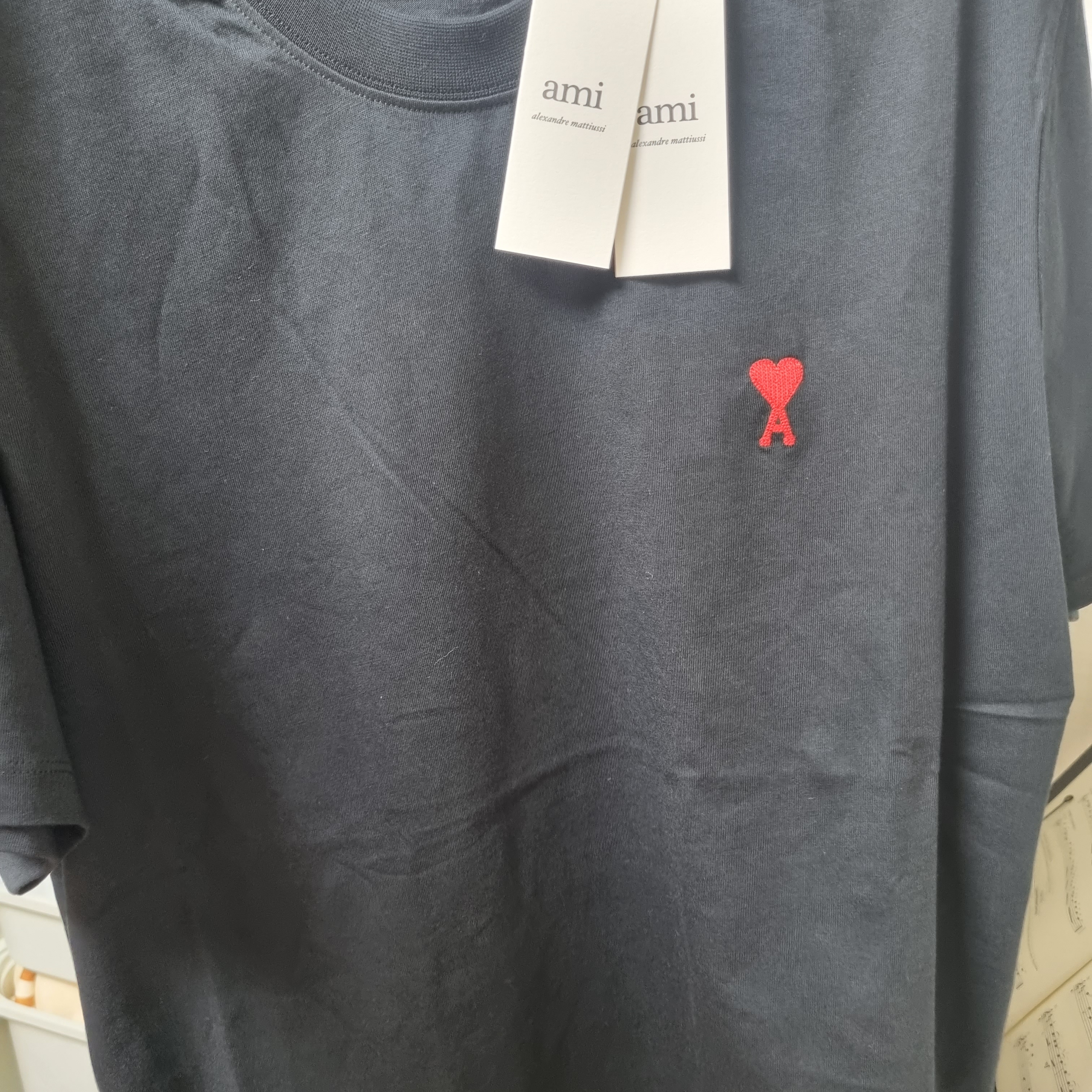 AMI de Coeur T-Shirt Black 착용 스타일