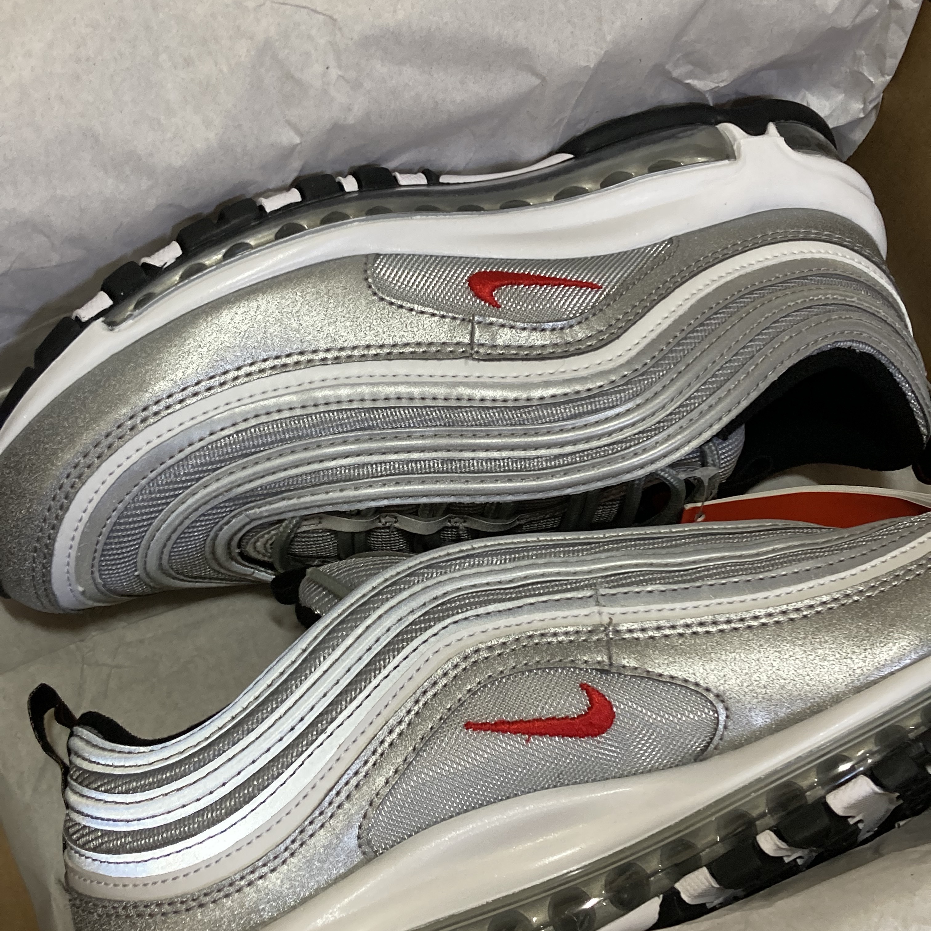 Nike Air Max 97 OG Silver Bullet 2022 착용 스타일 - 3