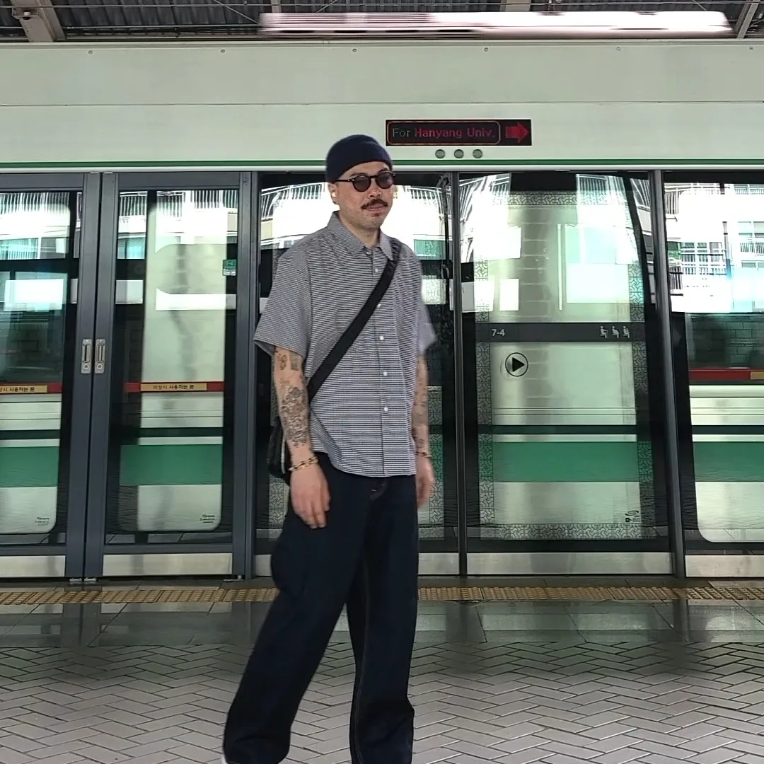 뉴발란스 530 스틸 블루 착용 스타일 - 2