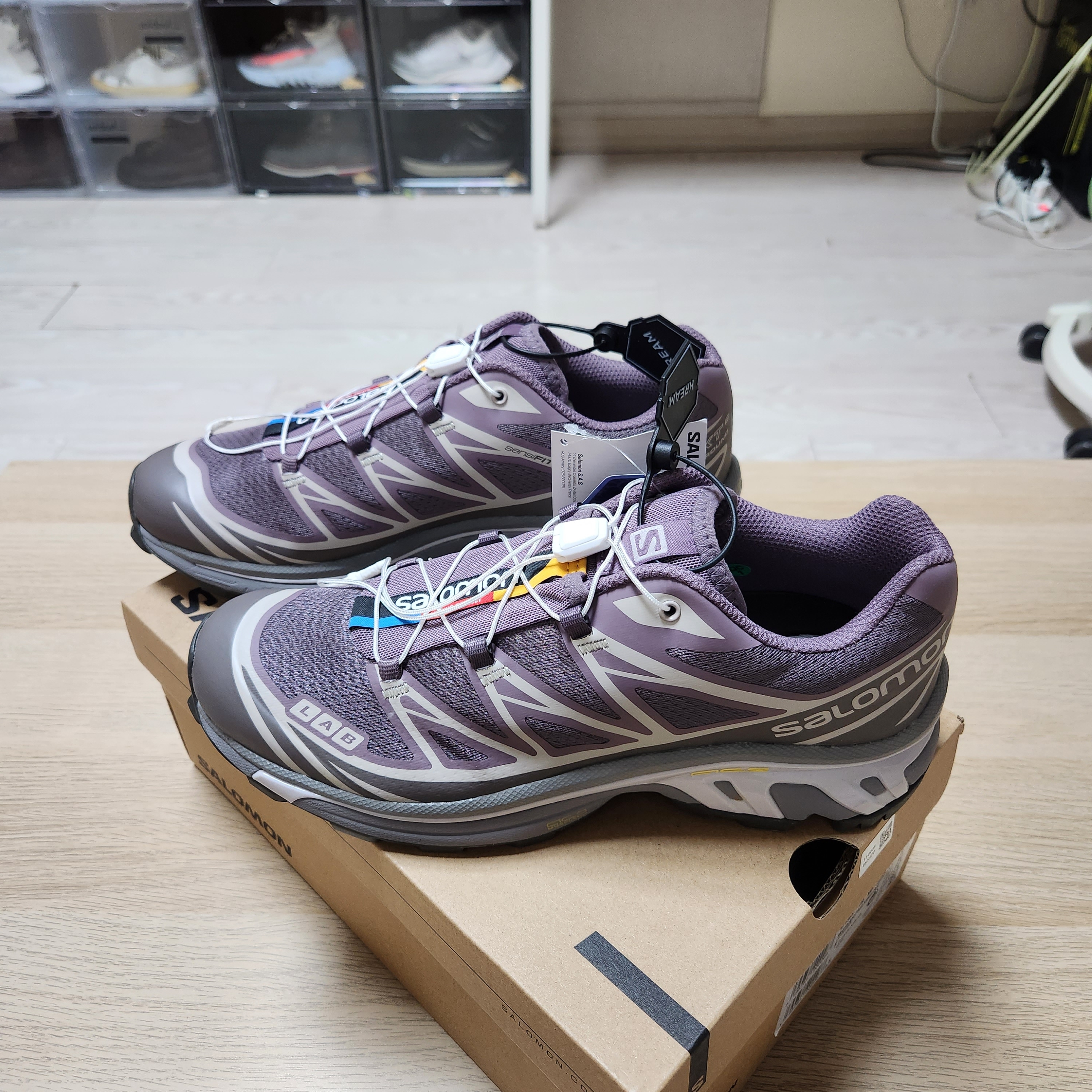 Salomon XT-6 Moonscape Plum Kitten 착용 스타일 - 2