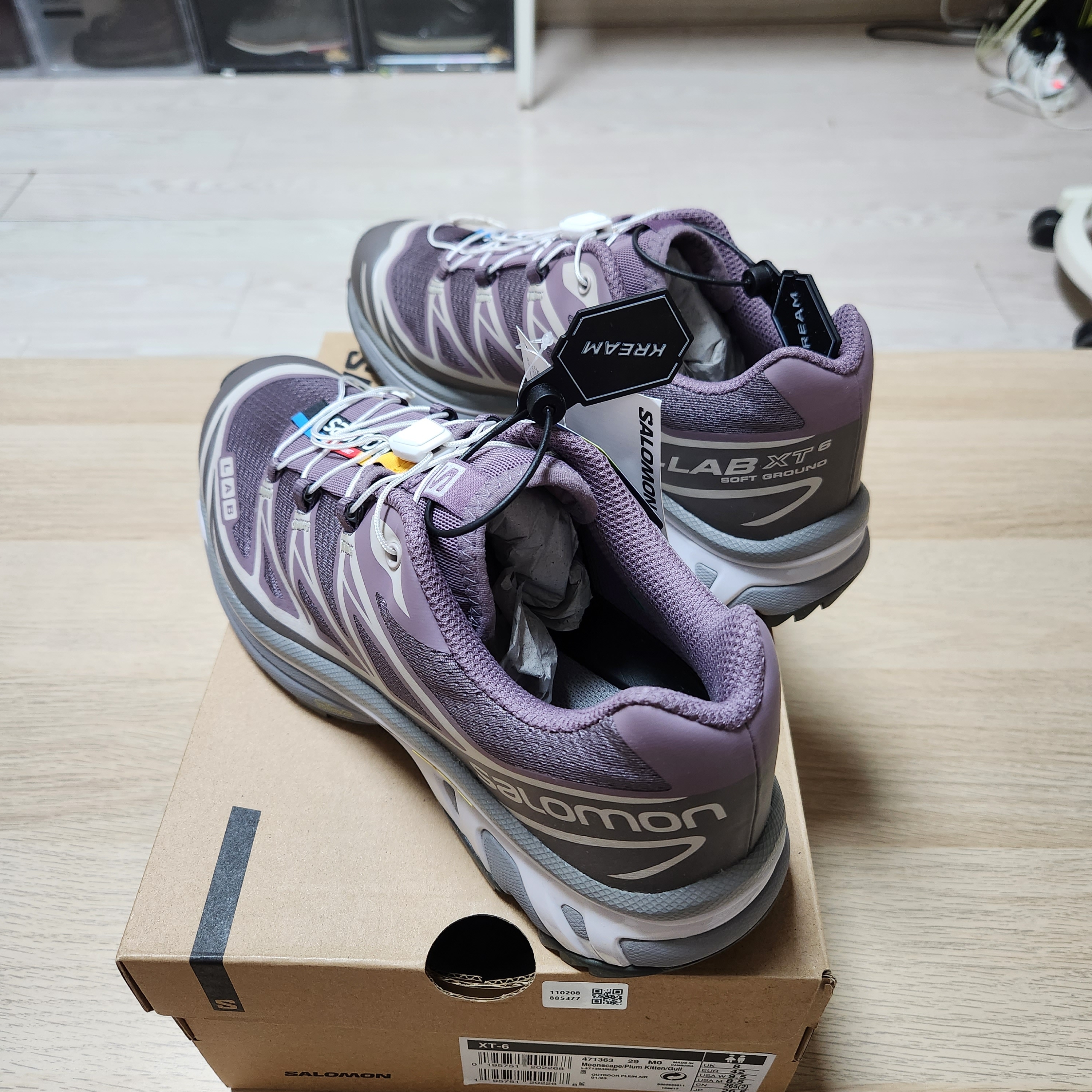 Salomon XT-6 Moonscape Plum Kitten 착용 스타일 - 3