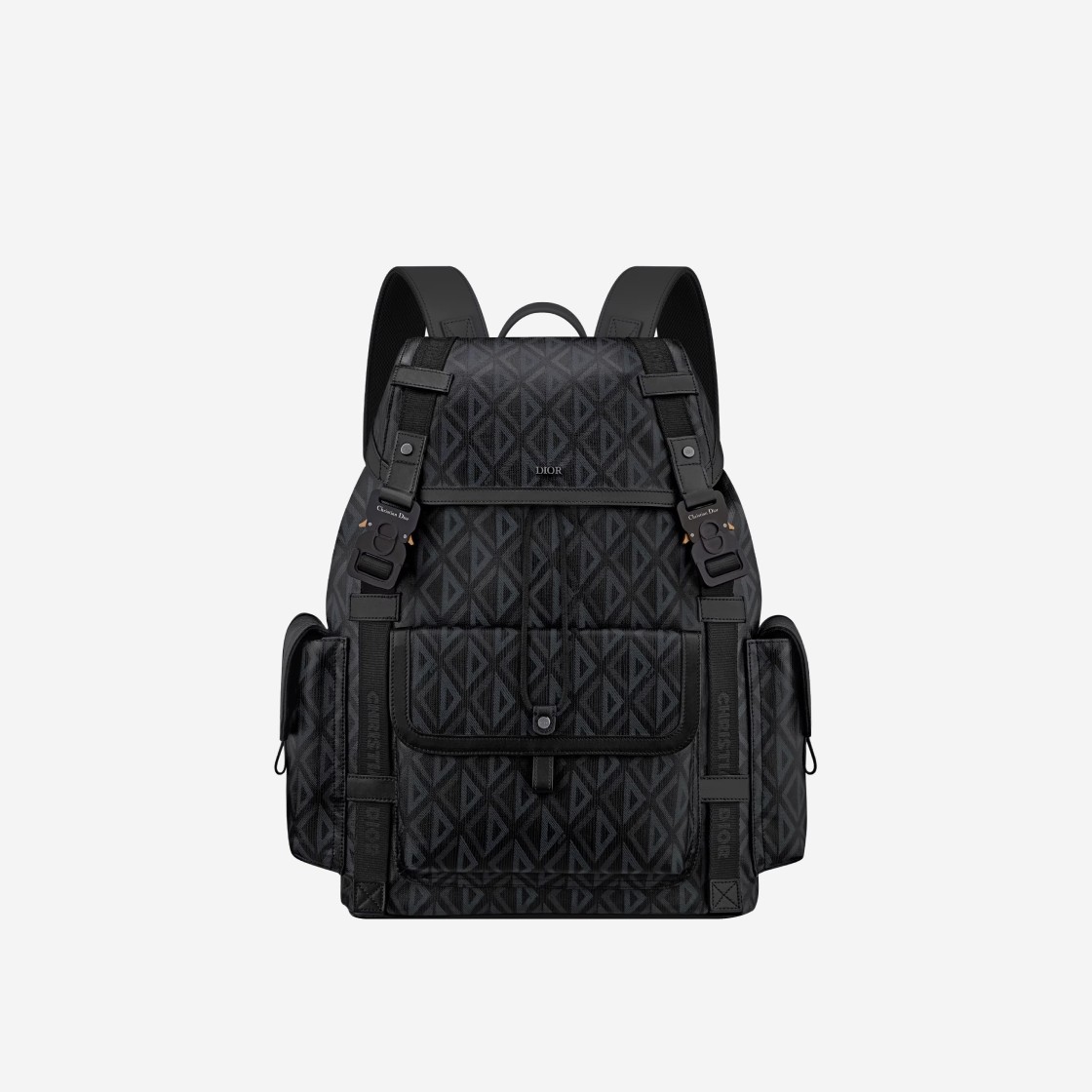 Dior Hit The Road Backpack Dior CD Diamond Canvas Black 상세 이미지 1