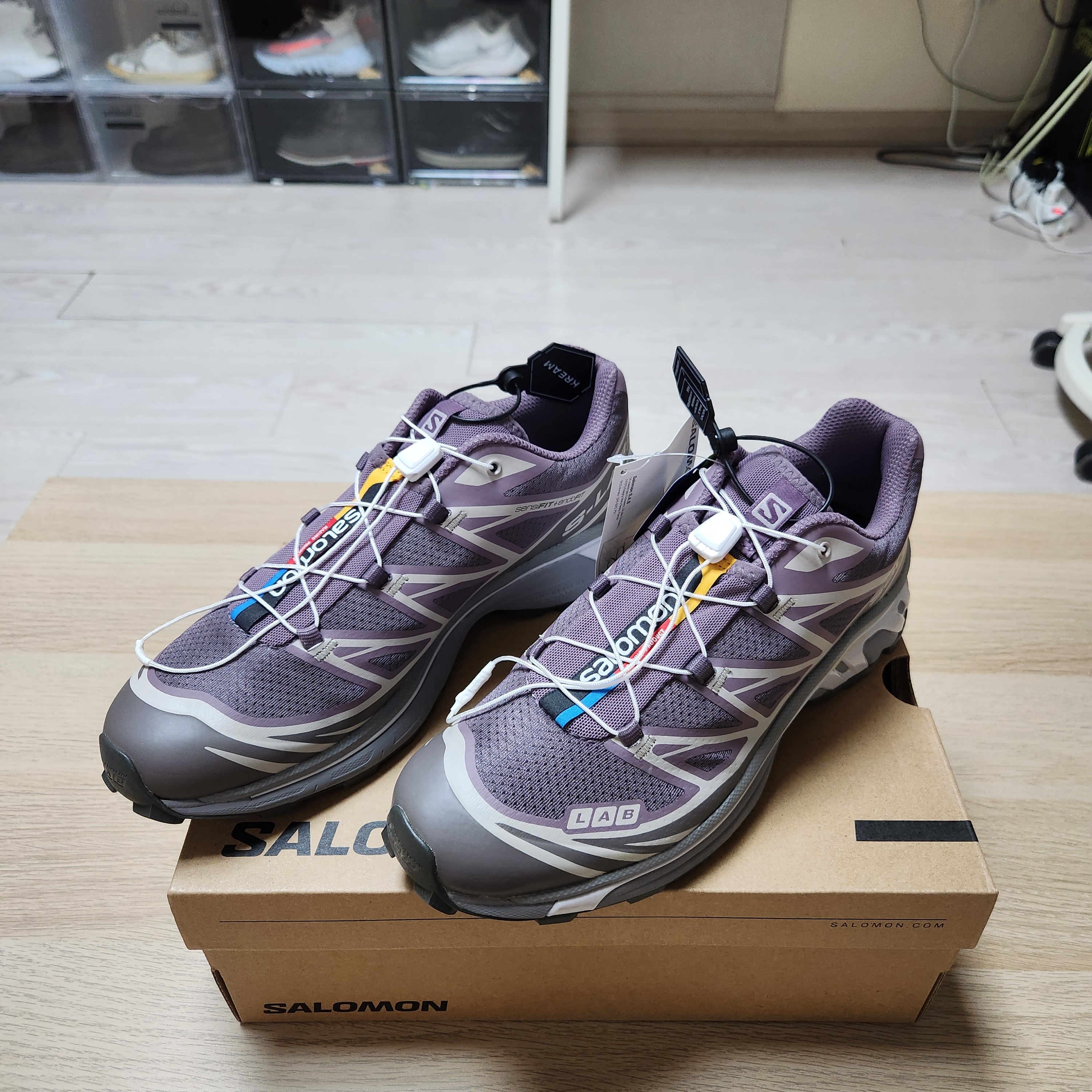 Salomon XT-6 Moonscape Plum Kitten 착용 스타일 - 1