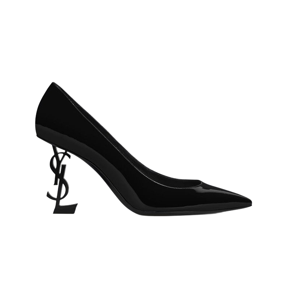 (W) 생로랑 페이턴트 레더 오피움 펌프스 블랙((W) Saint Laurent Opyum Pumps in Patent Leather Black) - 1