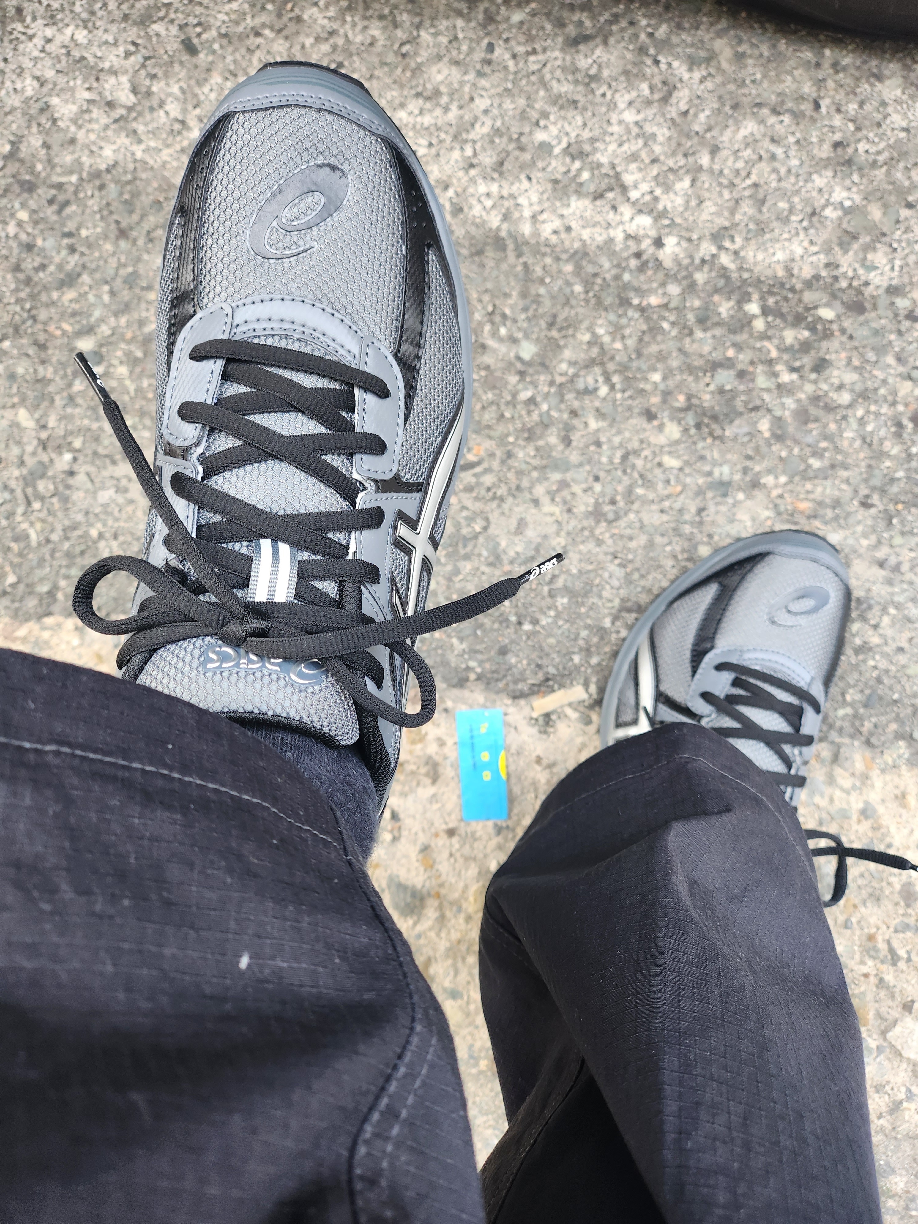 Asics Jog 100 S Steel Grey - 2E Wide, Nike SB Kearny Skate Cargo Pants Black White - Asia 착용 스타일 - 3
