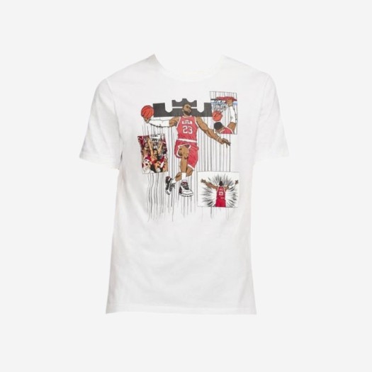 나이키 르브론 로고 티셔츠 화이트 - 아시아