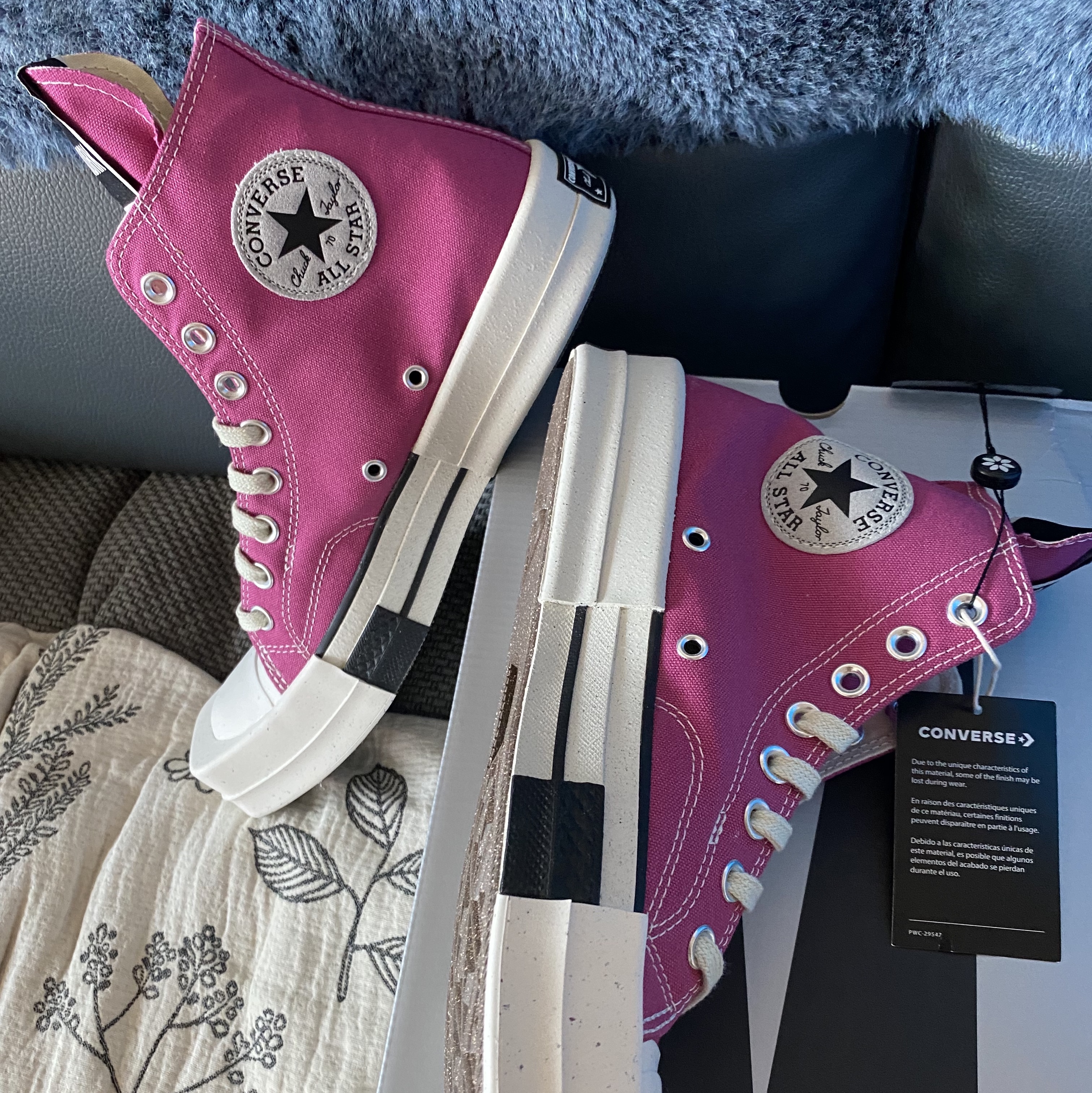 Converse x Drkshdw Turbodrk Chuck 70 Hi Laceless Cactus Flower 착용 스타일