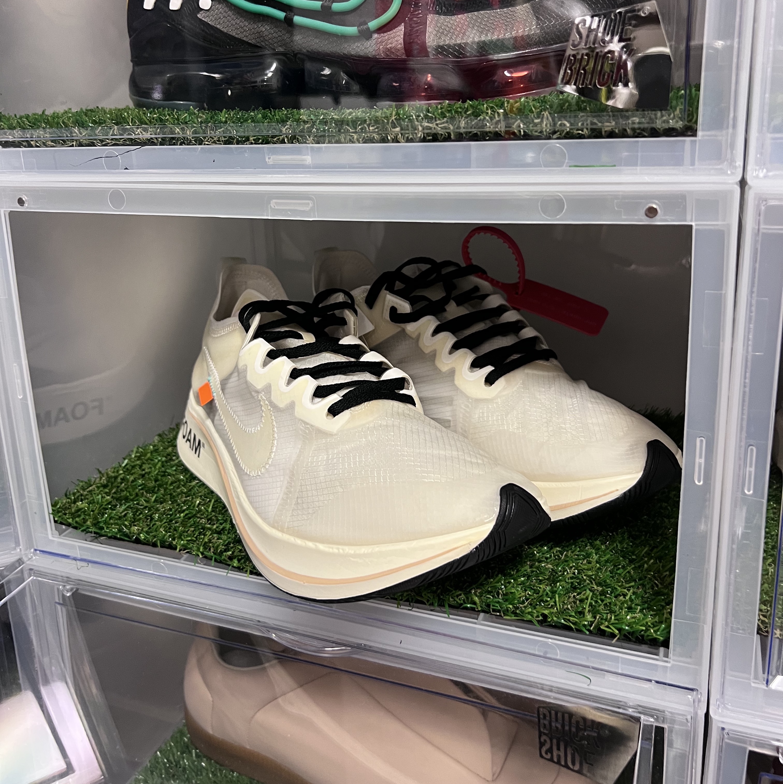 Nike x Off-White Zoom Fly SP The Ten, (W) Nike x Cactus Plant Flea Market Air VaporMax 2019 착용 스타일 - 2