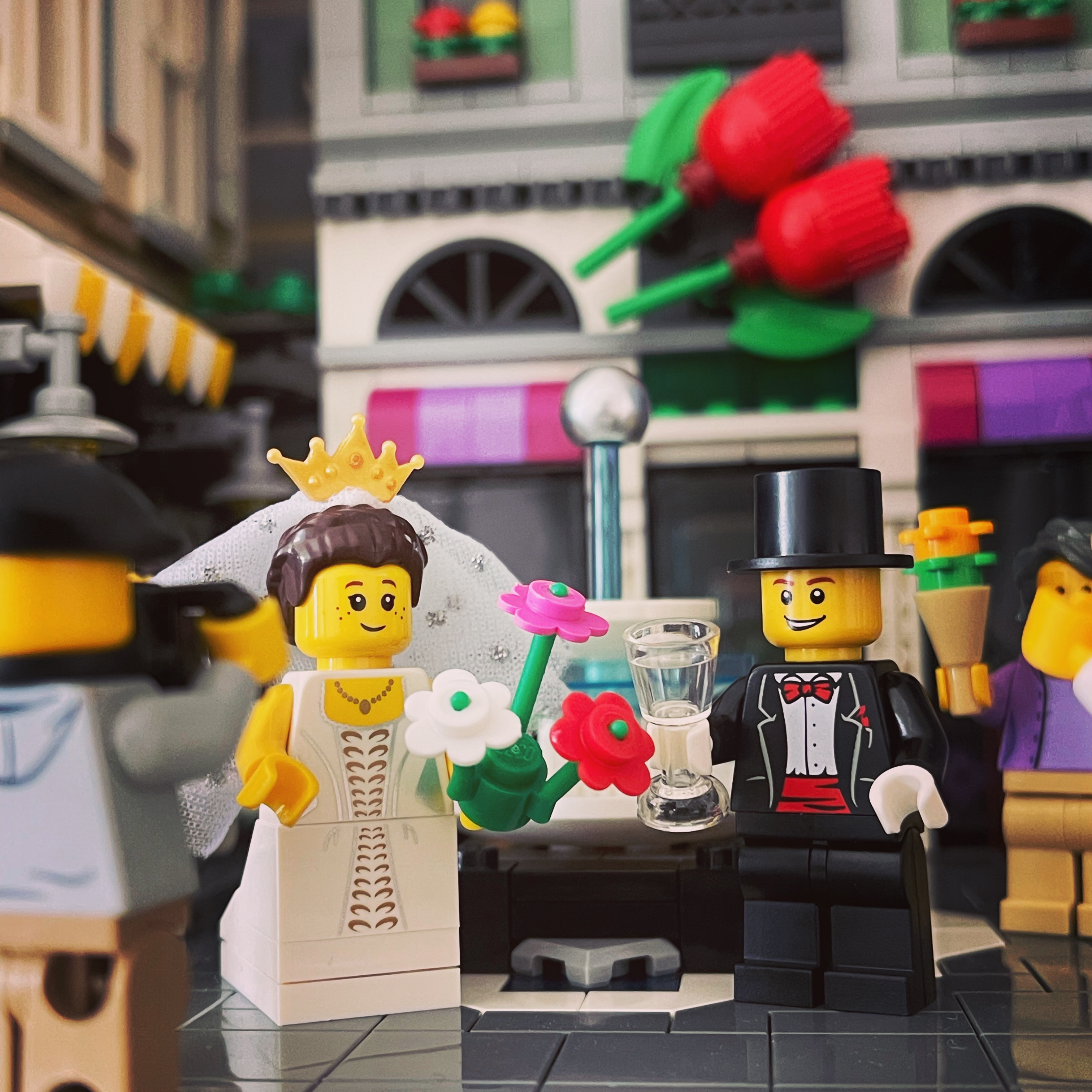 Lego Minifigure Wedding Favour Set 착용 스타일