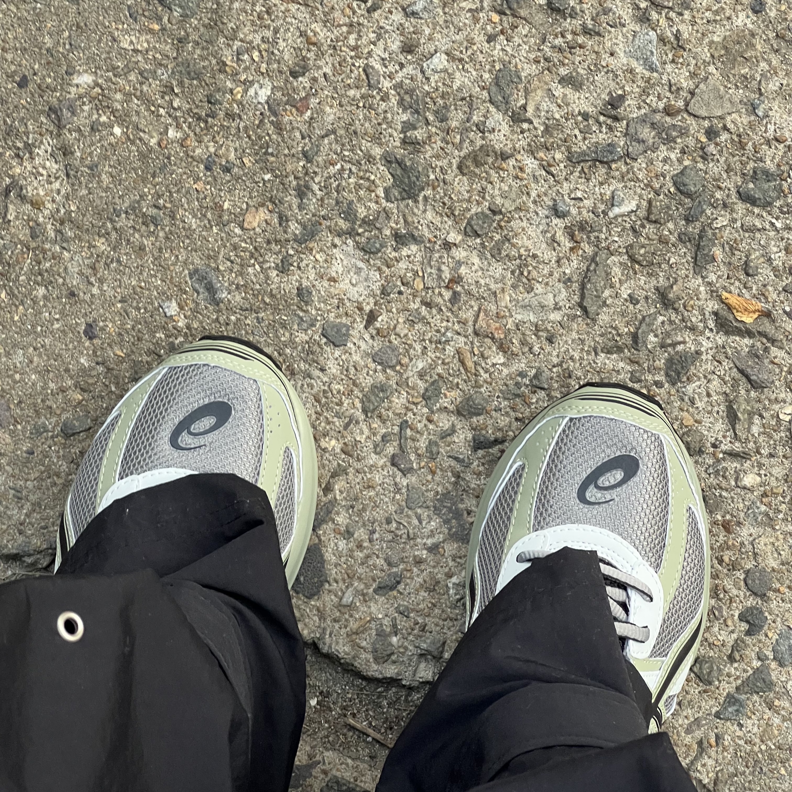 Asics Jog 100 S Sheet Rock - 2E Wide 착용 스타일