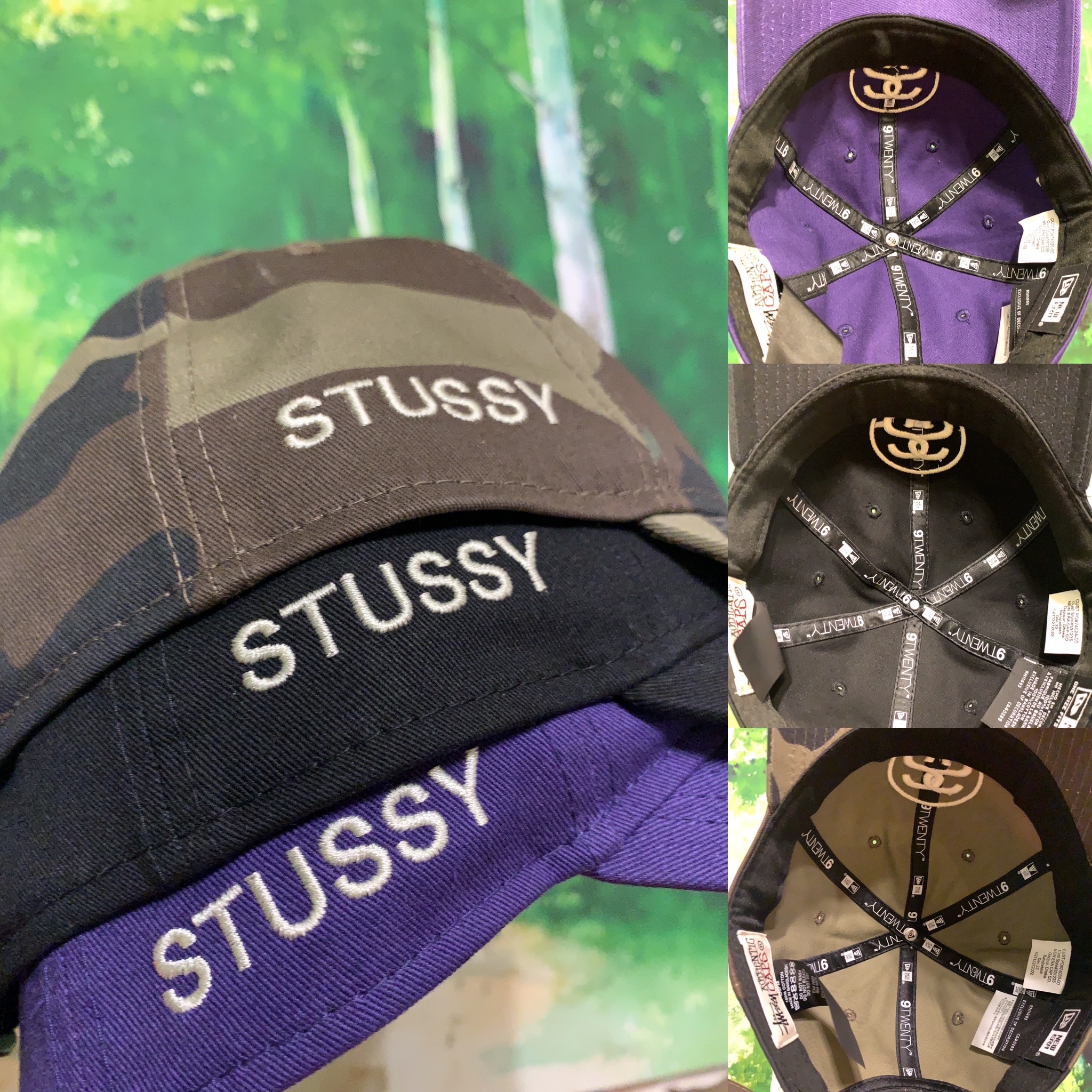 Stussy SS Link 9Twenty Cap Black, Stussy SS Link 9Twenty Cap Woodland Camo 착용 스타일 - 2