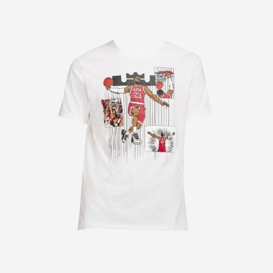 Nike LeBron Logo T-Shirt White -US/EU 상세 이미지 1