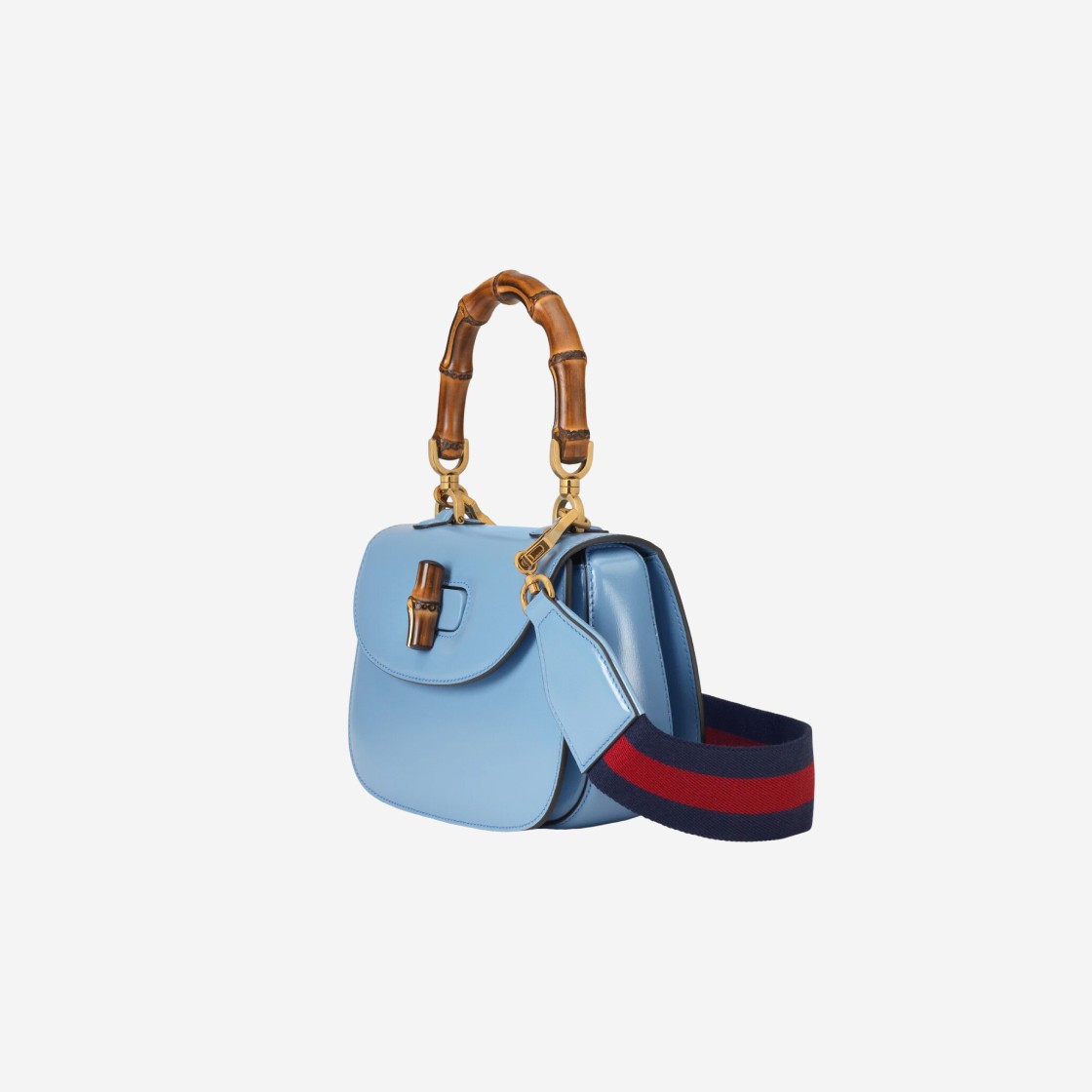 Gucci Bamboo 1947 Small Top Handle Bag Blue 상세 이미지 3