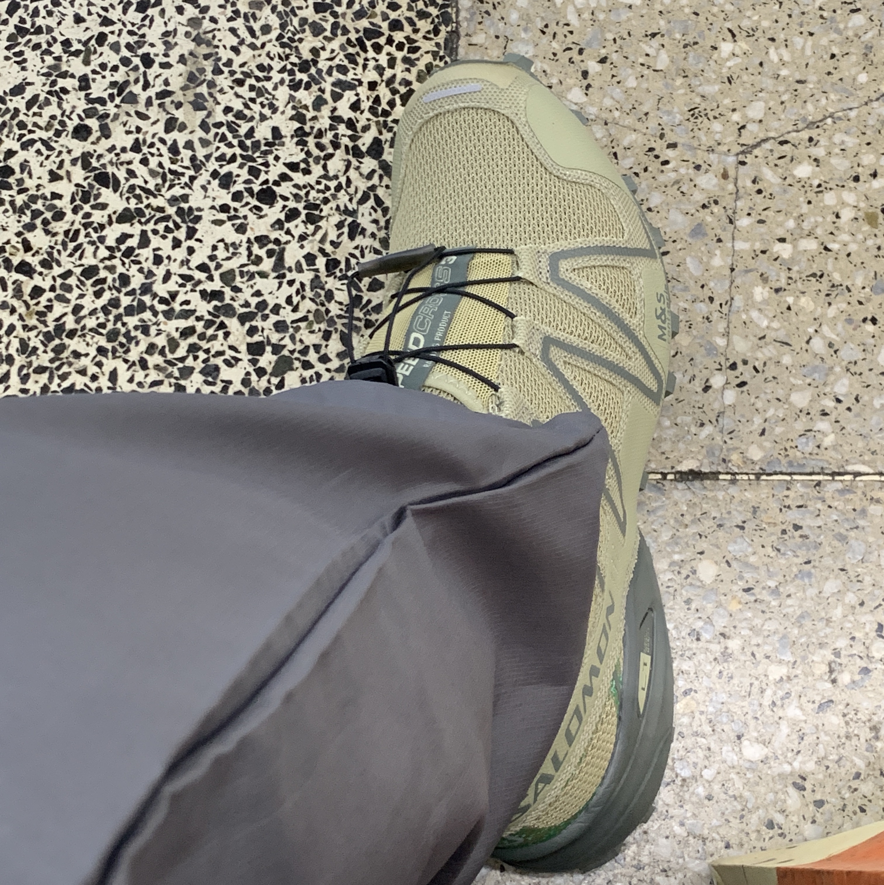 Salomon Speedcross 3 Mindful Gray Green 착용 스타일