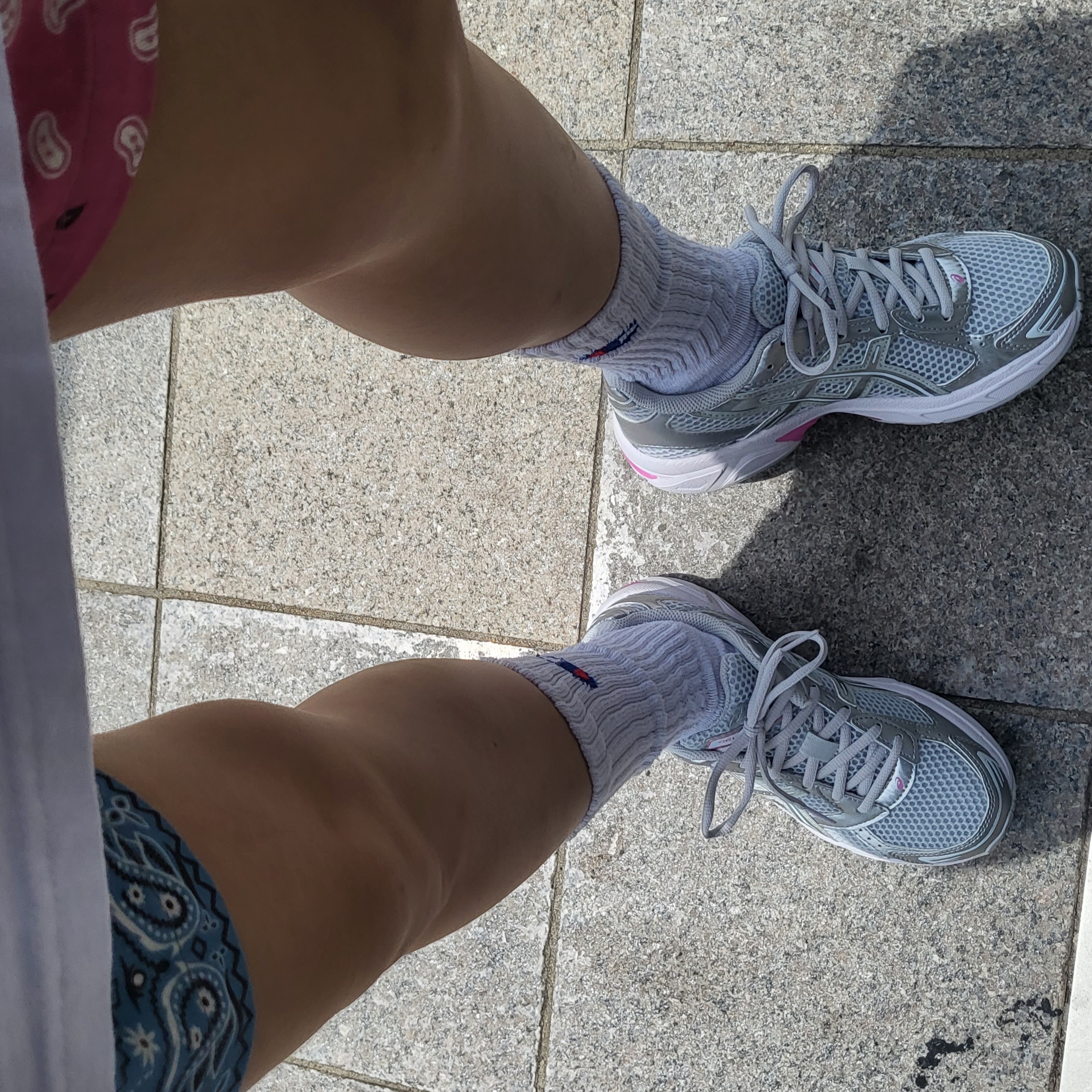 (W) Asics Gel-1130 Glacier Grey Pure Silver 착용 스타일