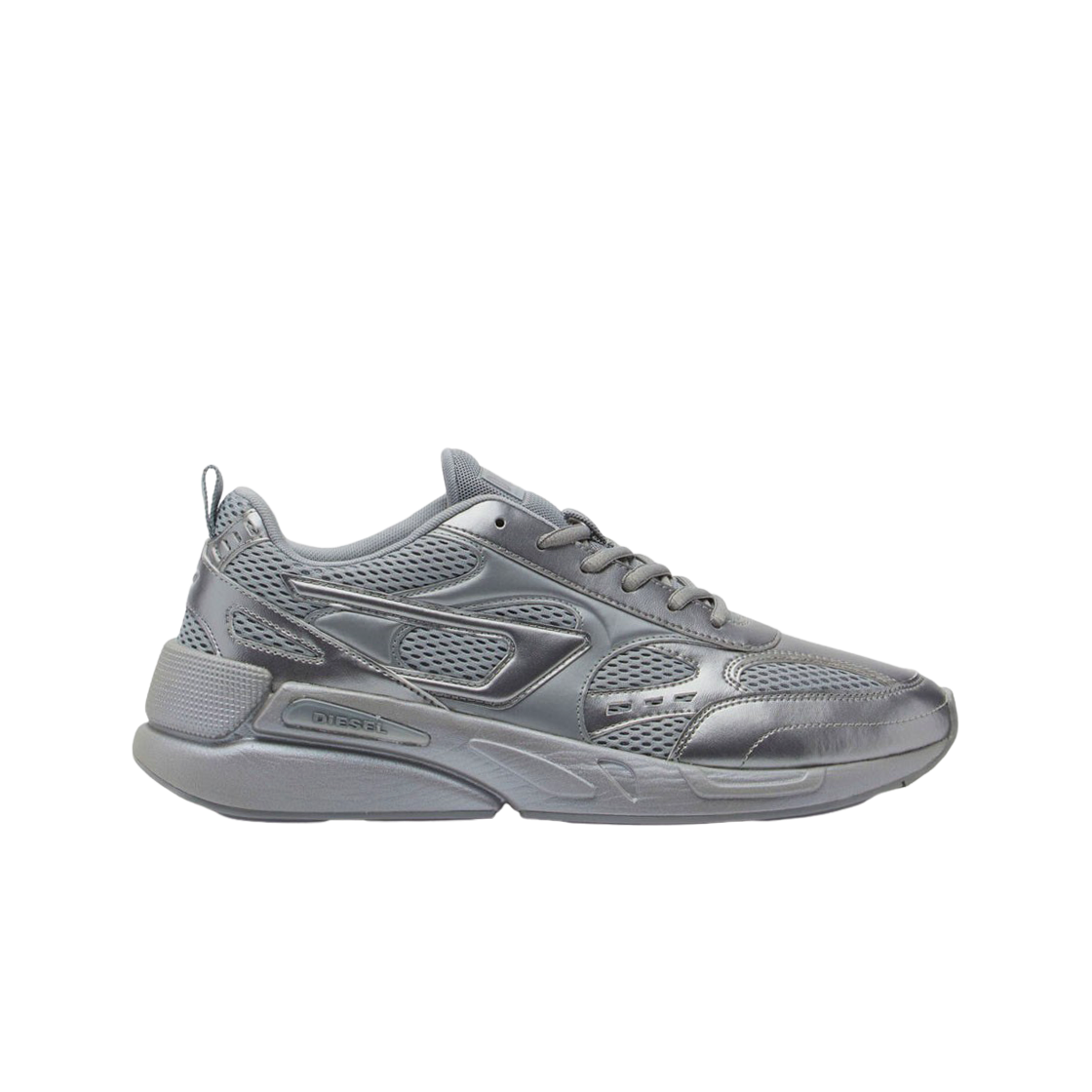 디젤 S-세렌디피티 스포츠 모노크롬 펄라이즈드 메쉬 스니커즈 그레이(Diesel S-Serendipity Sport Monochrome Pearlised Mesh Sneakers Grey) - 1