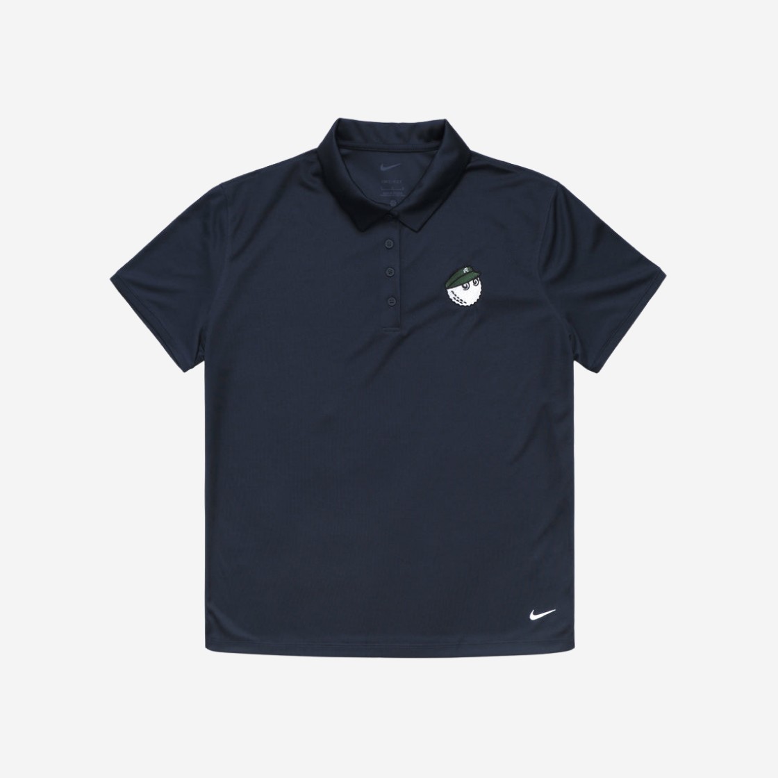 (W) Malbon Golf x Nike Dri-Fit Victory Solid Polo Collge Navy 상세 이미지 1