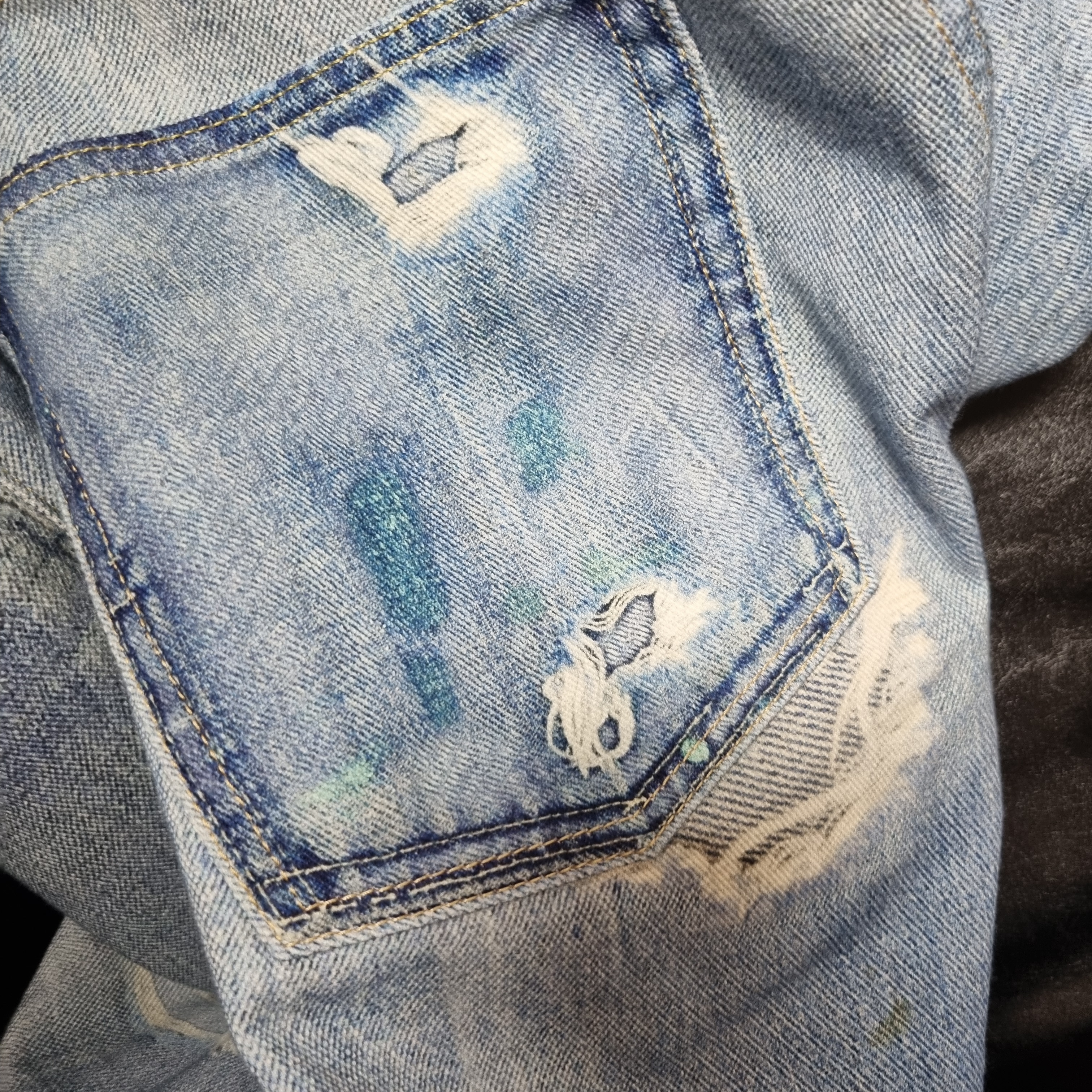 Our Legacy Third Cut Digital Denim Print 착용 스타일 - 1