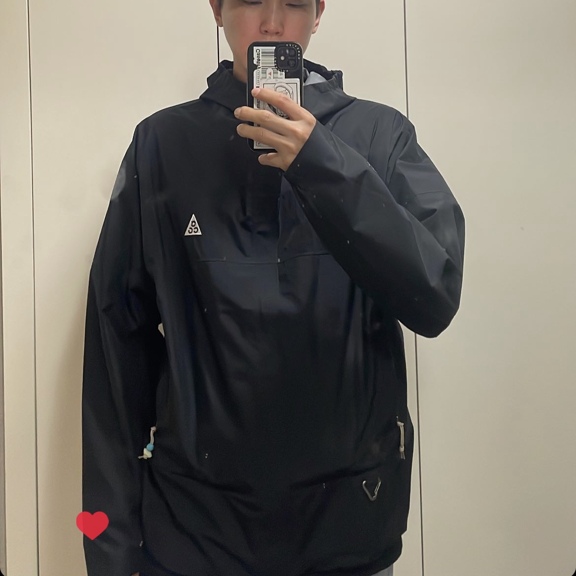 Nike ACG Storm-Fit ADV Cascade Rains Full Zip Jacket Black - Asia 착용 스타일