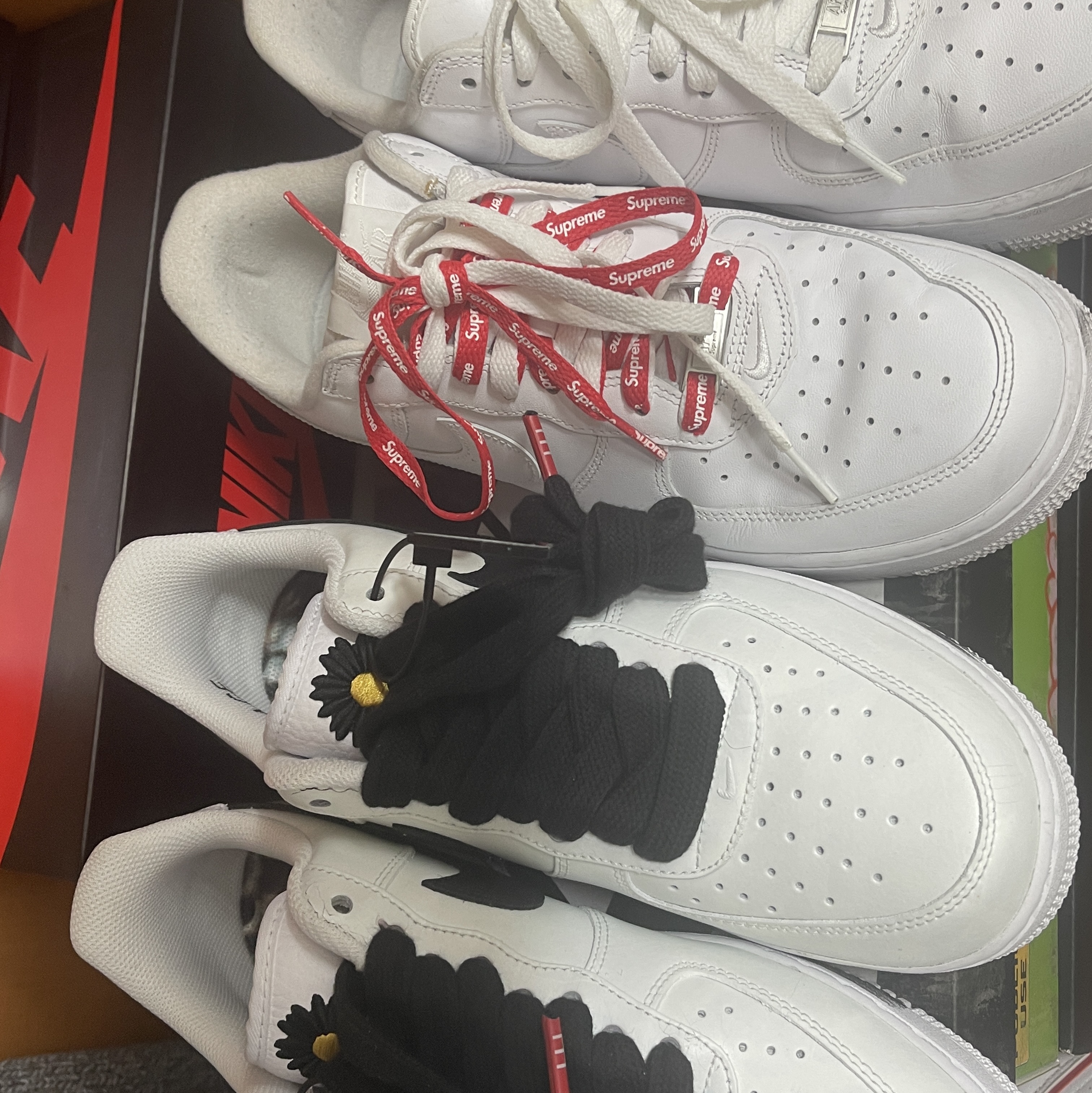 Nike x Peaceminusone Air Force 1 Low Para-Noise 2.0, Nike x Supreme Air Force 1 Low White 착용 스타일 - 4