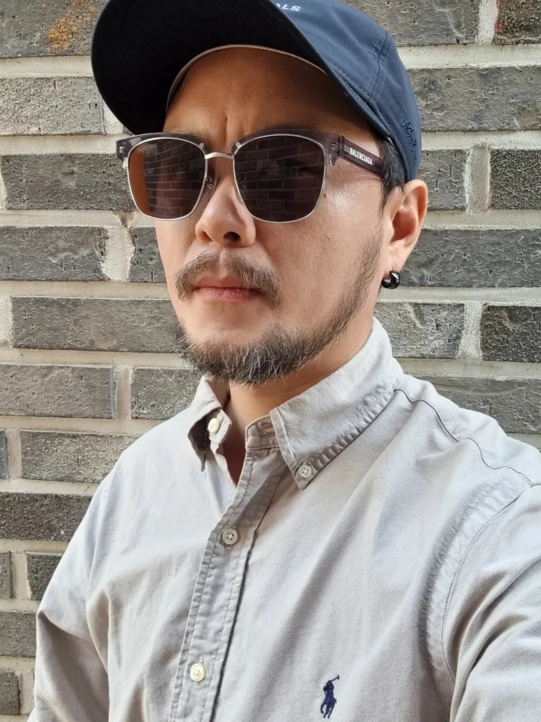 나이키 x 사카이 x 클랏 LD와플 쿨 그레이 착용 스타일 - 1