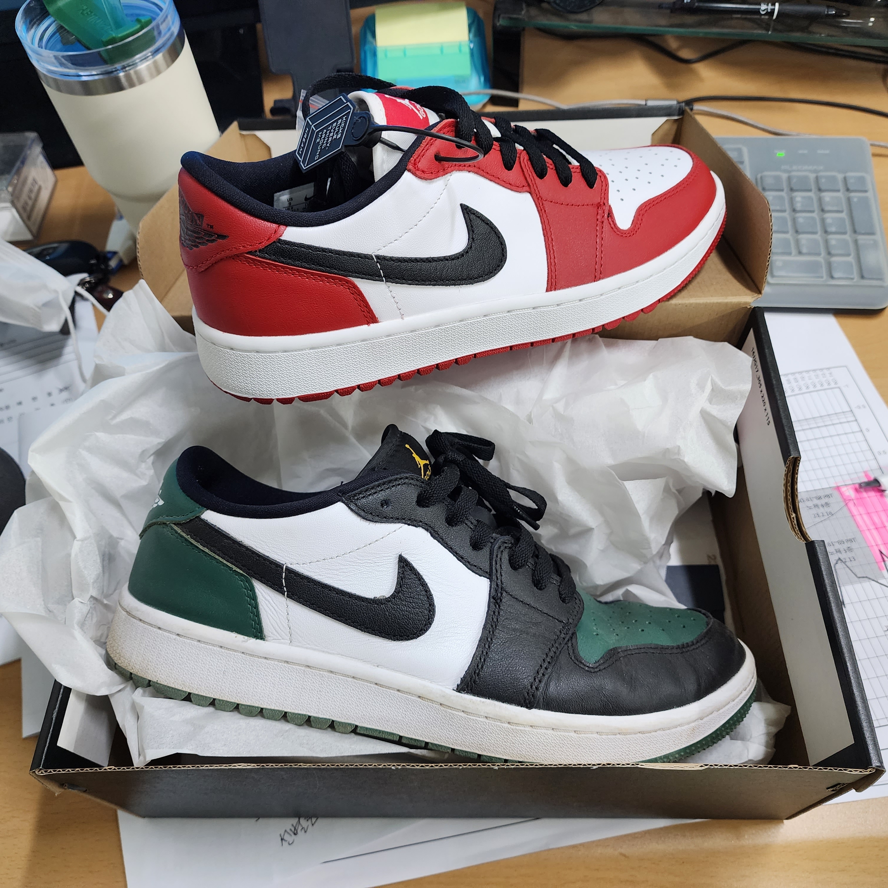 Jordan 1 Low Golf Chicago 착용 스타일 - 1
