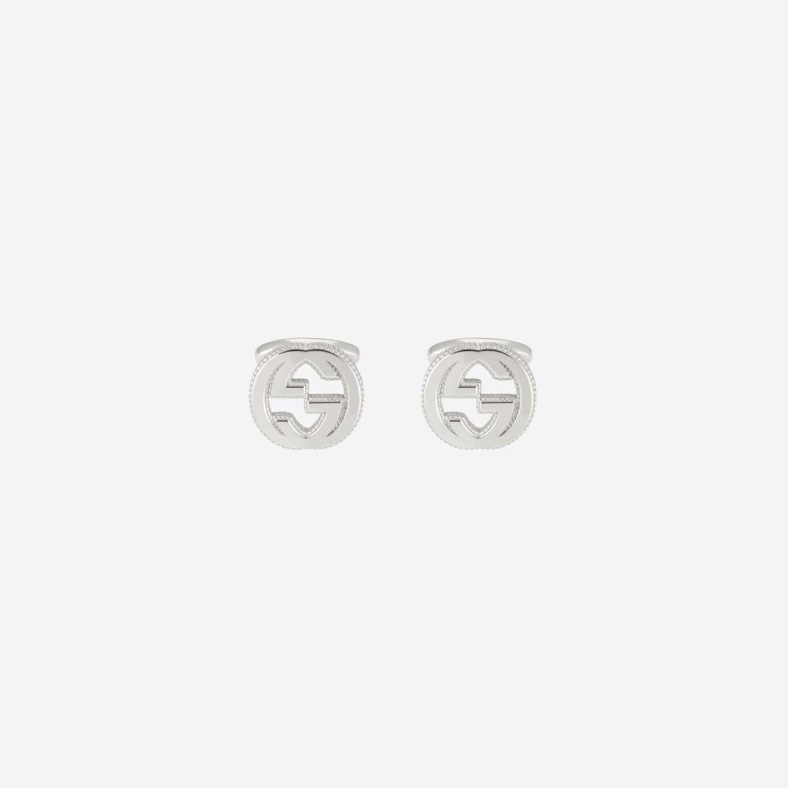 Gucci Interlocking G Cufflinks In Silver Silver 상세 이미지 1