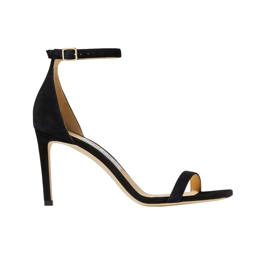 (W) 지미추 Alva 85 샌들 블랙 스웨이드((W) Jimmy Choo Alva 85 Sandal Black Suede) - 1