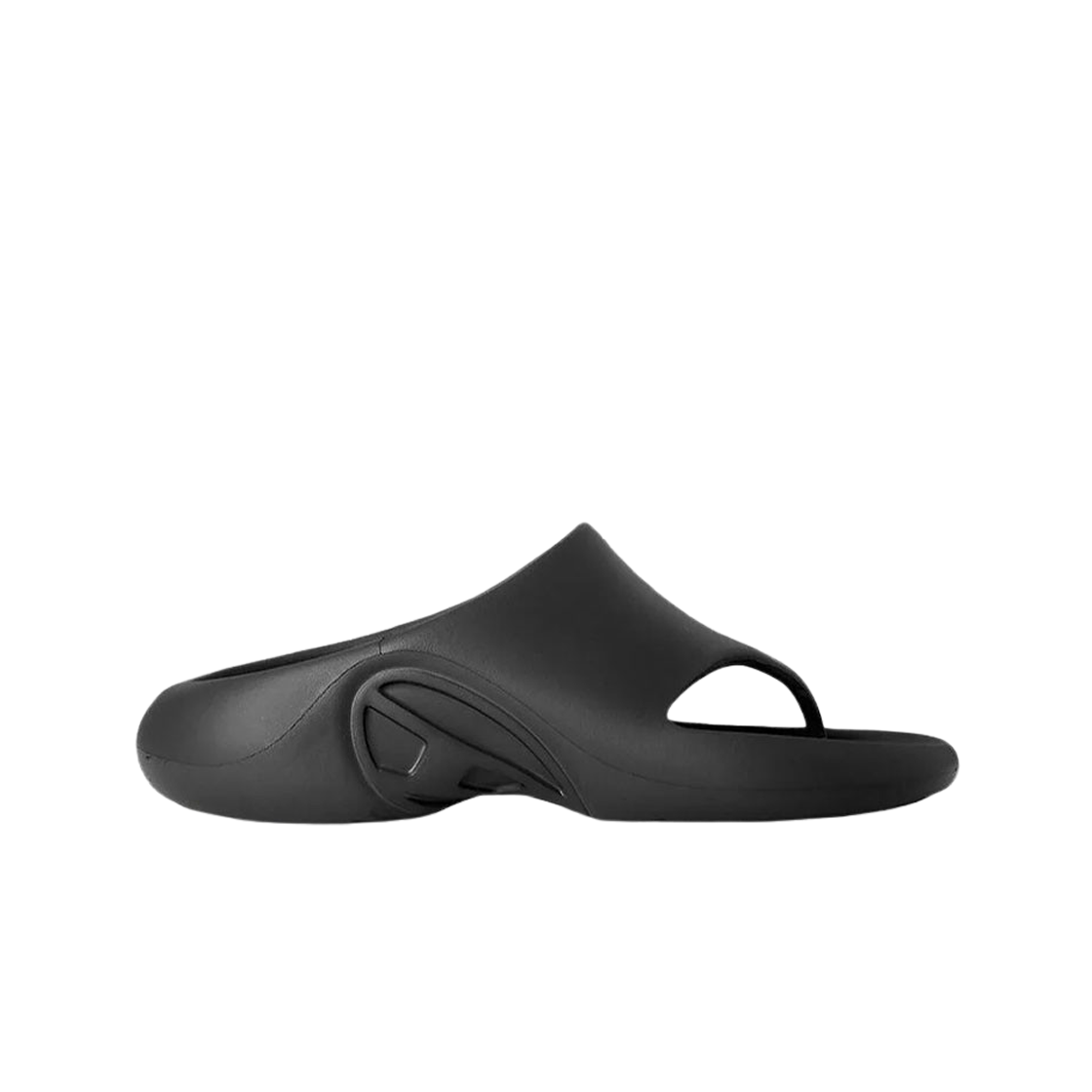 디젤 Sa-마우이 X 러버 뮬 플립 플랍 블랙(Diesel Sa-Maui X Rubber Mule Flip-Flop Black)