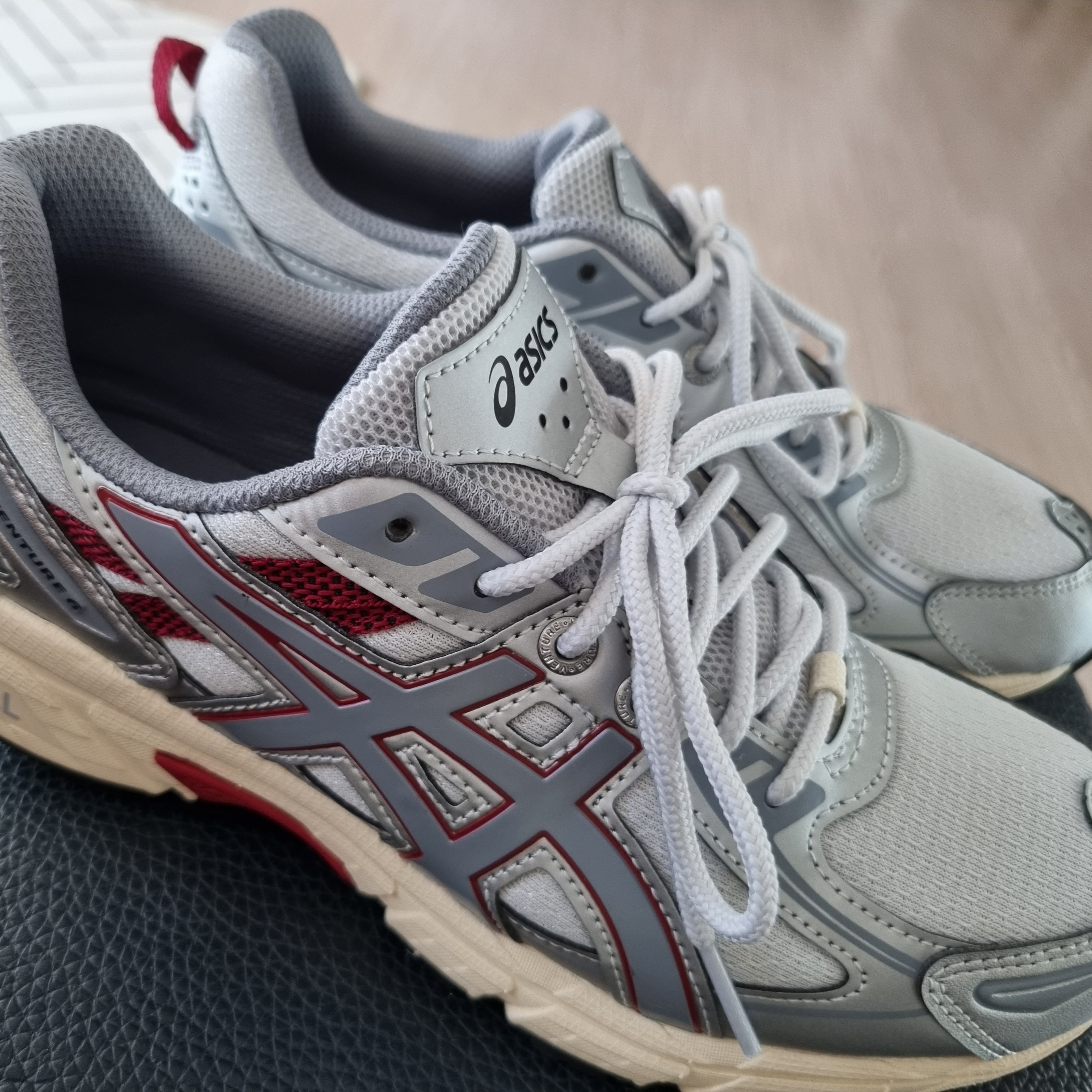 (W) Asics Gel-Venture 6 Glacier Grey Sheet Rock 착용 스타일